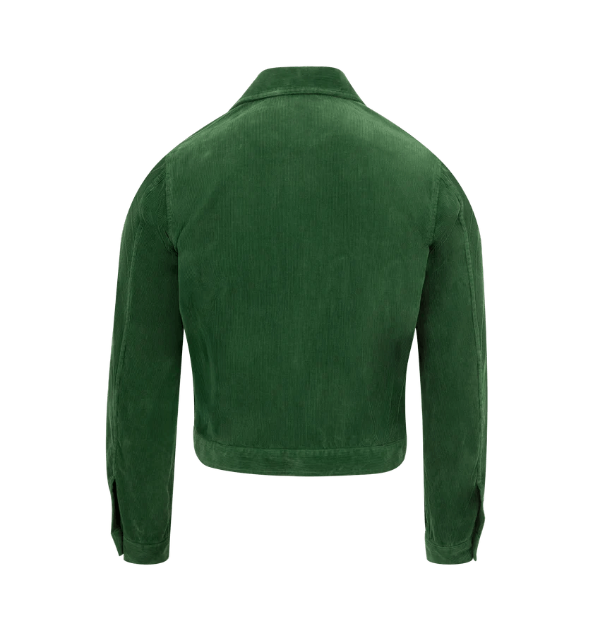 Auralee o1h1sh11225 Pigment Dyed Finx Corduroy Blouson in Green Size US S / EU 44-46 / 1 - 2 Thumbnail