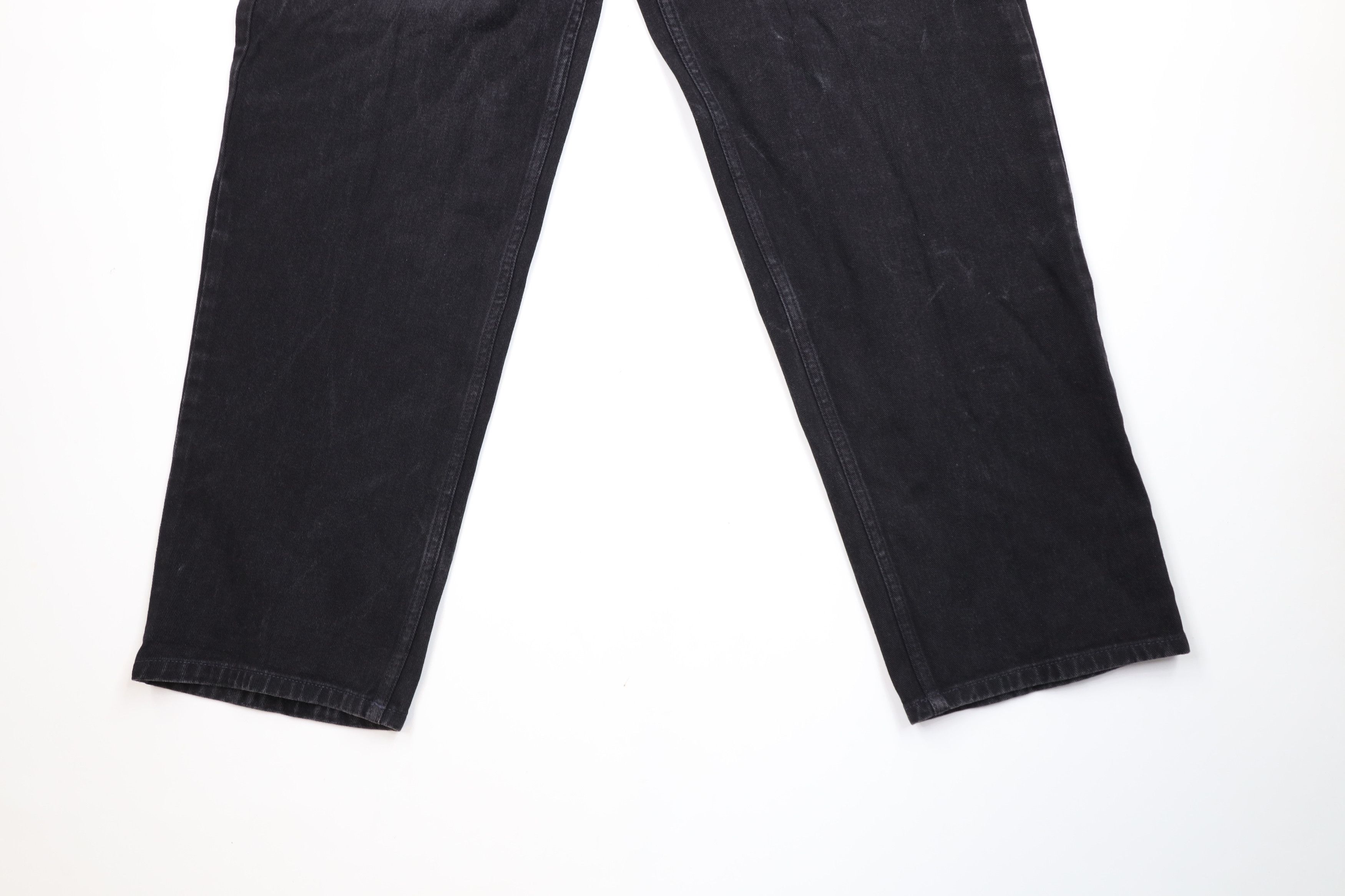 Tommy Hilfiger Vintage 90s Tommy Hilfiger Baggy Wide Leg Denim Jeans Black Size US 38 / EU 54 - 4 Thumbnail