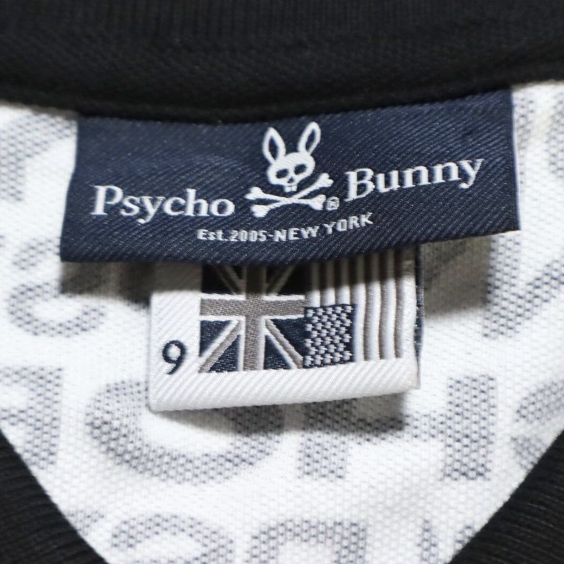 Psycho Bunny Psycho Bunny Polo Shirt White Men's 9 Pique All Over Print Shirt M Size US M / EU 48-50 / 2 - 5 Thumbnail