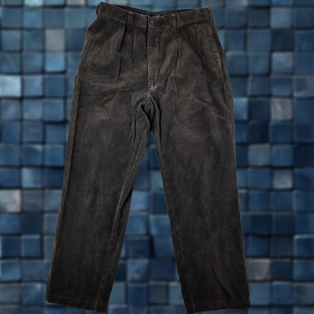 Polo Ralph Lauren Polo Ralph Lauren Corduroy Pants VTG 38X30 Coffee Brown Pleated Chunky Cord Pony Mens Pants Brown Corduroy 5-Pocket Size US M / EU 48-50 / 2 - 1 Thumbnail