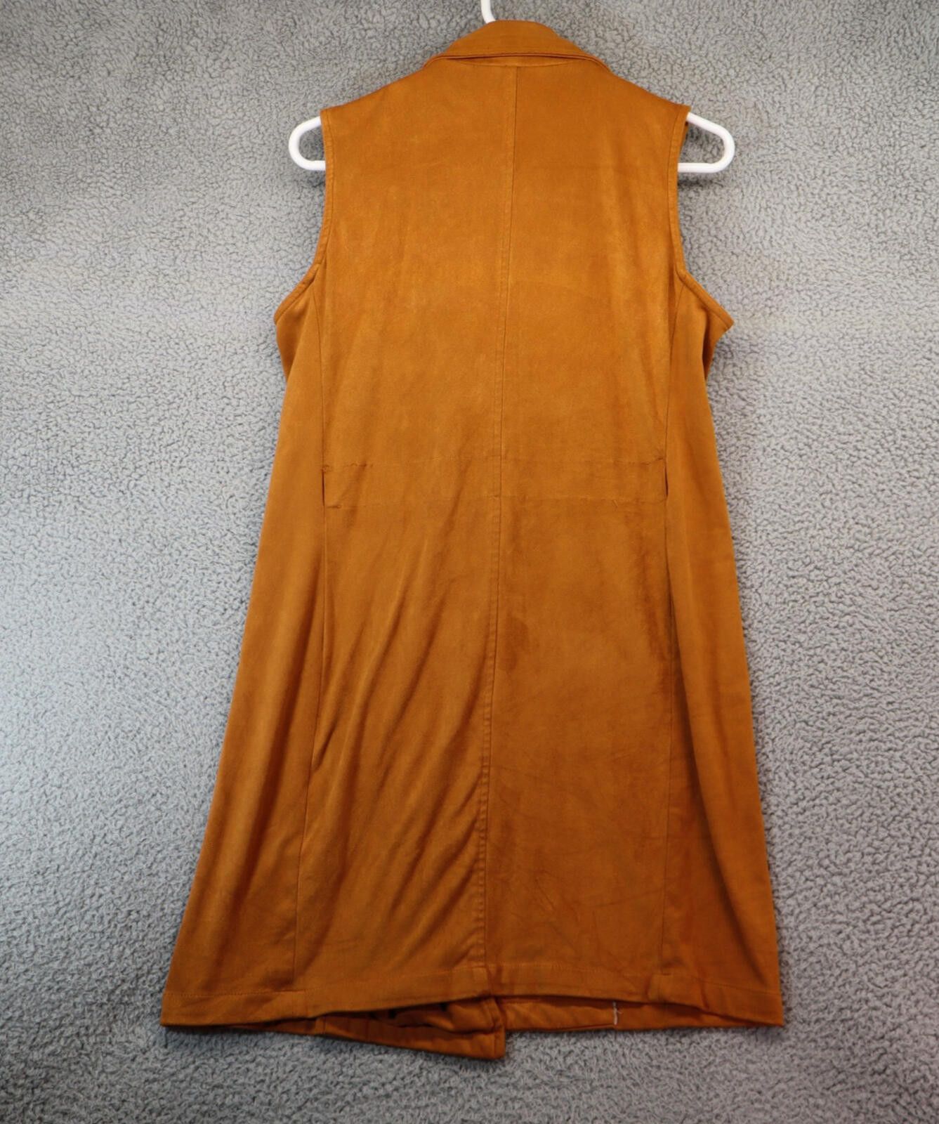 Kendall And Kylie Women Large Jacket Vest Kendall + Kylie Orange Button Long Size L / US 10 / IT 46 - 6 Thumbnail