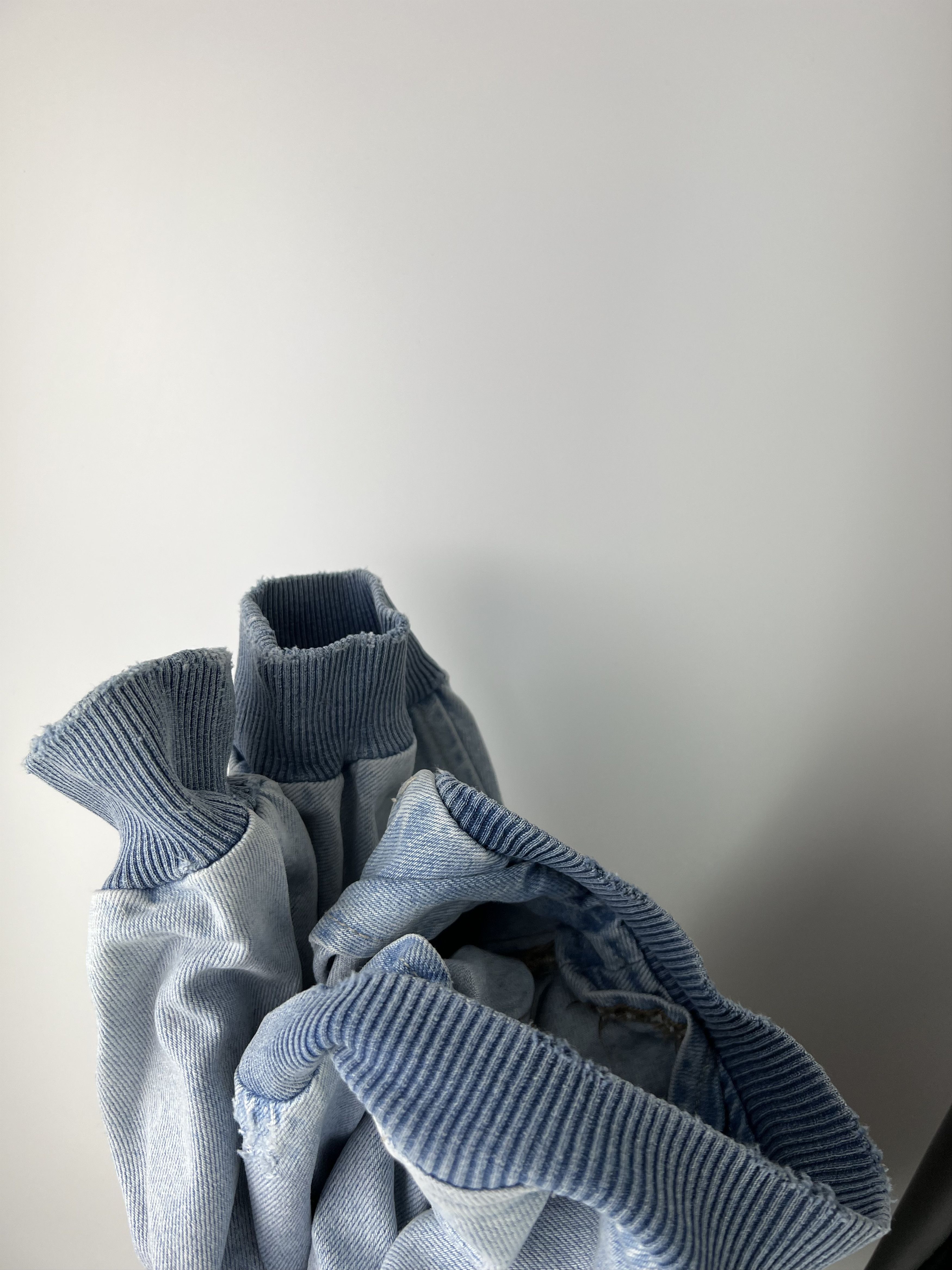 Zara Zara Man Denim Bomber Jacket Distressed Light Blue Size S Size US S / EU 44-46 / 1 - 5 Thumbnail