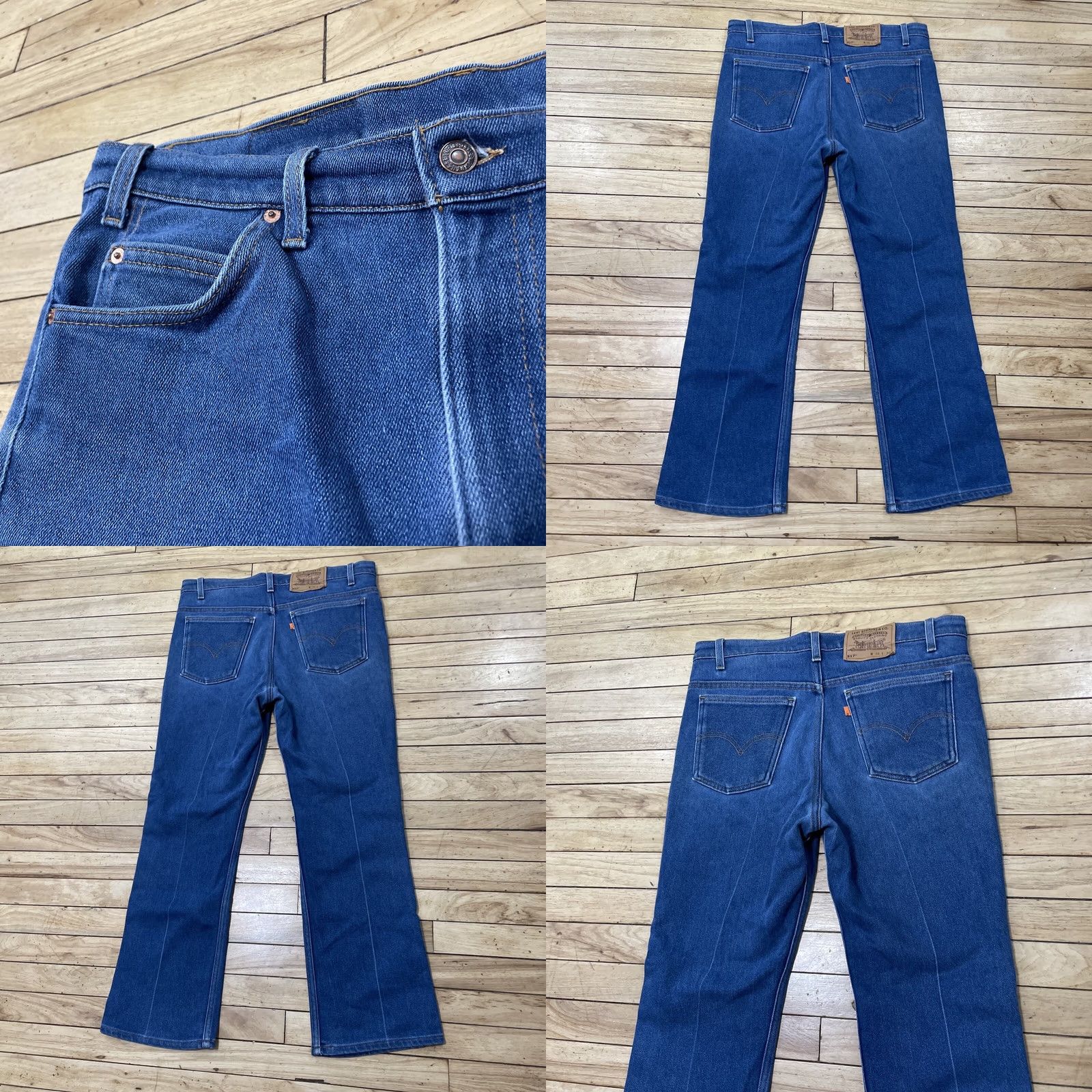 Levi's VINTAGE Levi's Jeans Men 517 Bootcut 36x30 Orange Tab USA Blue Denim 90s Rare 34x28 Jeans Mens Black? Size US 36 / EU 52 - 11 Thumbnail