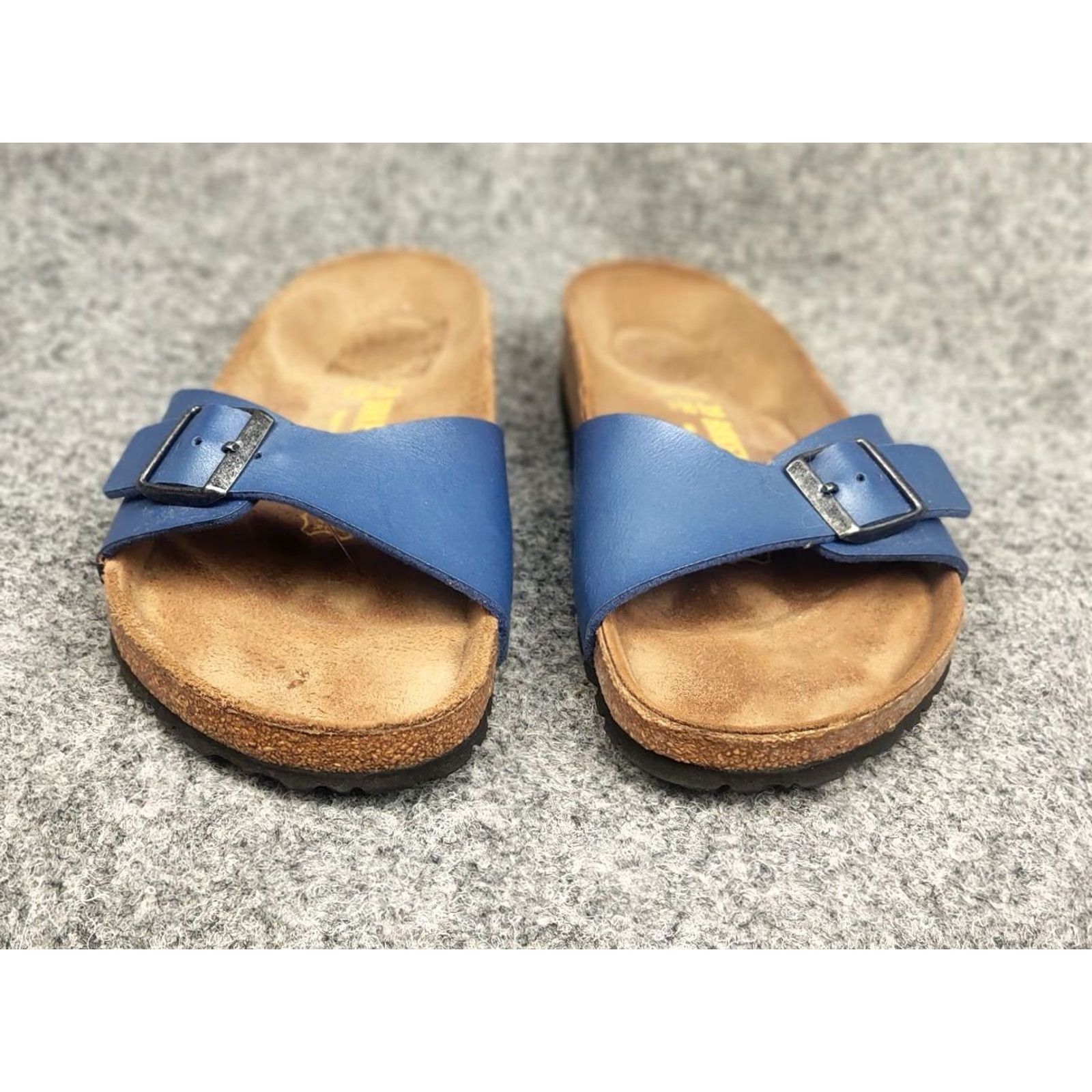 Birkenstock Birkenstock Madrid Leather Synthetics Elemental Blue Orthopedic slippers sandals Size US 9 / IT 39 - 6 Thumbnail