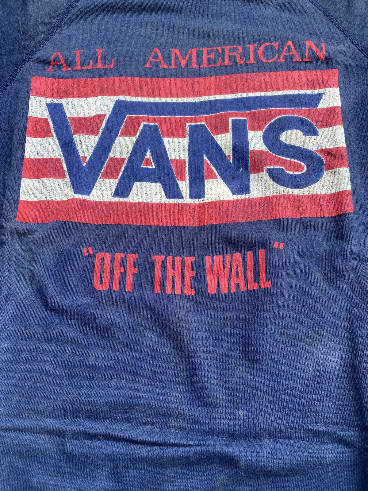 Vans Rare! Vintage 80s Vans All America Big Logo Sweatshirt Size US L / EU 52-54 / 3 - 2 Thumbnail