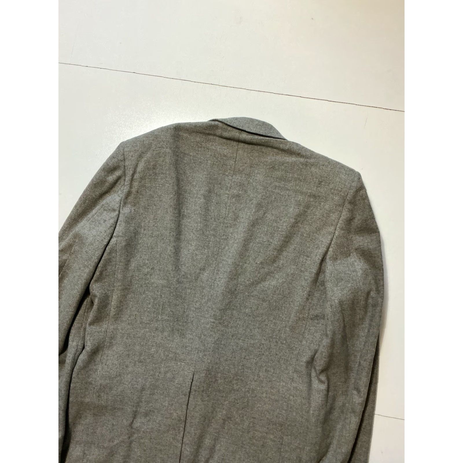 Neiman Marcus VINTAGE Neiman Marcus Envoy 100% Cashmere Tracer 2 Button Blazer Jacket Sz. 42L Mens Gray Size 42R - 5 Thumbnail