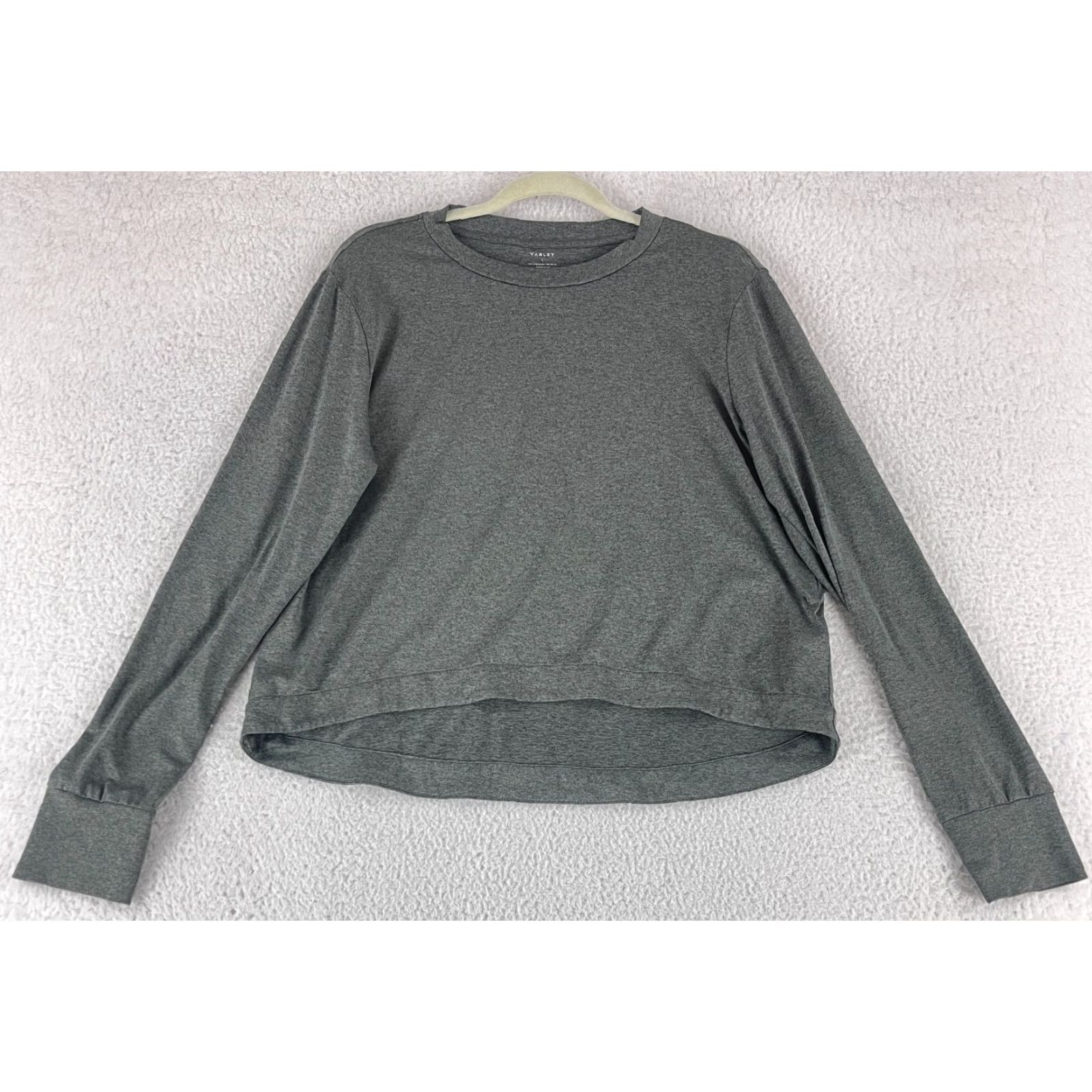 Varley Varley Dalwood Top Womens Large Gray Active Stretch Jersey Long Sleeve Pullover Size L / US 10 / IT 46 - 2 Thumbnail