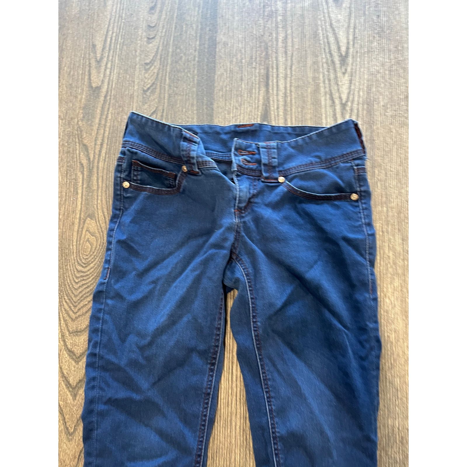 Seven 7 Seven7 Legging Jeans Mid Rise Denim Stretch Blue Size 4P Size 27" / US 4 / IT 40 - 3 Thumbnail