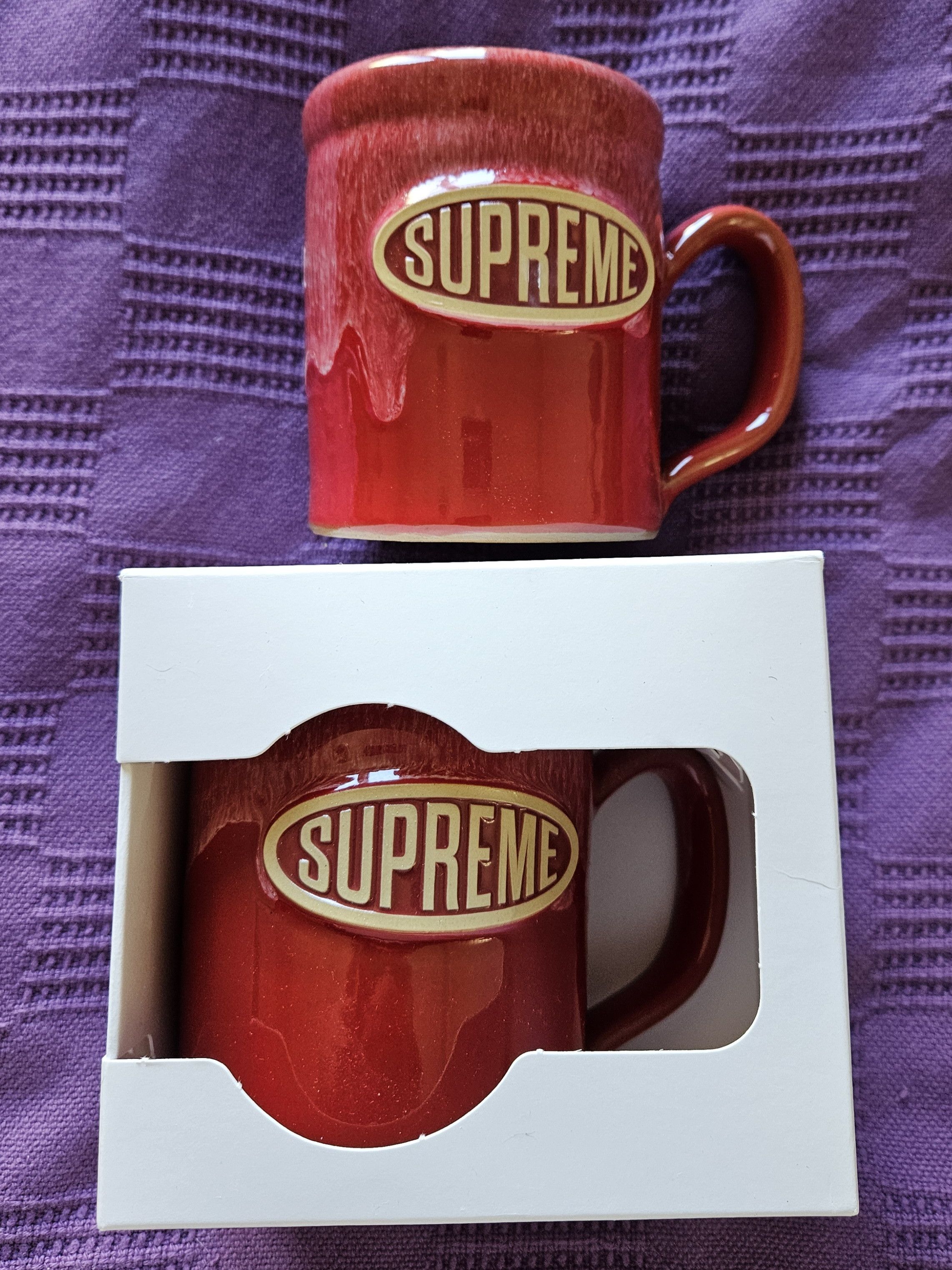 Supreme Supreme - studded collars vase red bordeaux | Grailed