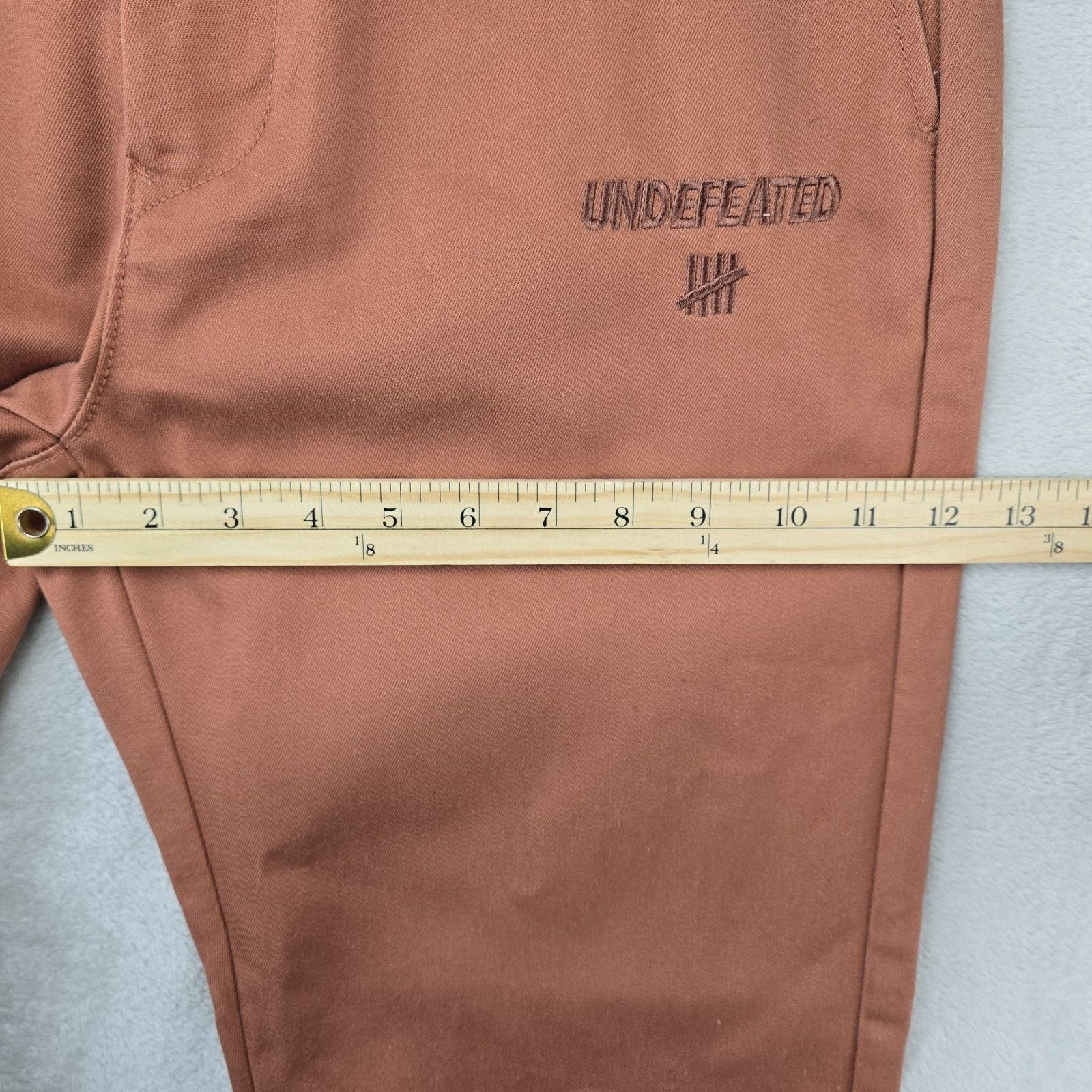 Undefeated Undefeated Pants Mens 32x29 Orange Brown Chino Work Wear Size US 32 / EU 48 - 17 Thumbnail