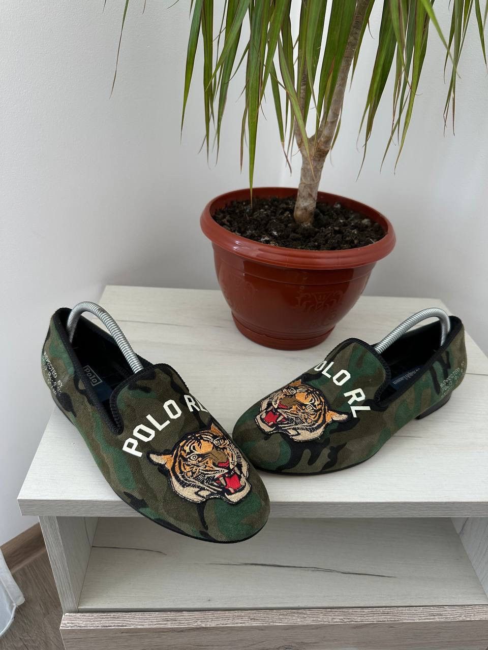 Polo Ralph Lauren × Vintage Vintage Polo Ralph Lauren Green Camo Tiger Shoes Size US 9 / EU 42 - 2 Thumbnail