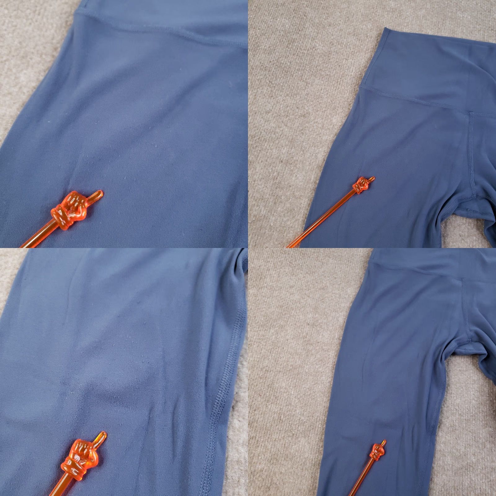 Lululemon Lululemon Leggings Womens 4 Blue High Rise Yoga Athletic Gym Soft Nylon Spandex Breathable Lightweight Elastic Waist Stretch Athleisure Size 27" / US 4 / IT 40 - 8 Thumbnail