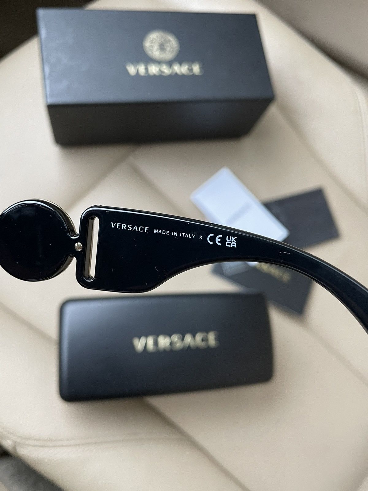 Versace × Vintage New Sunglasses Versace THE CLANS VE 4361 GB1/87 53 Size ONE SIZE - 7 Thumbnail