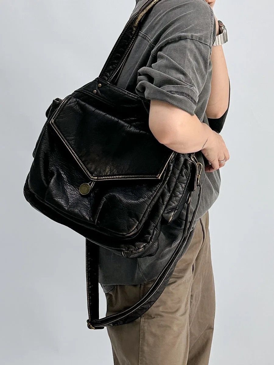 Vintage Multi-function Soft PU Leather Crossbody Bag Size ONE SIZE - 7 Thumbnail