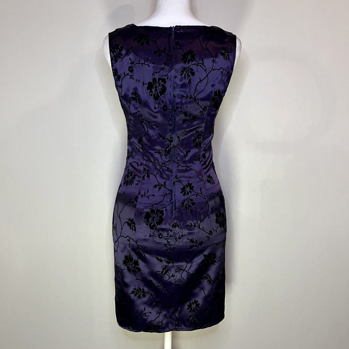 Vintage y2k 90’s VTG Street Flowers Floral Gothic Vampy Prom Dress Size M / US 6-8 / IT 42-44 - 5 Thumbnail