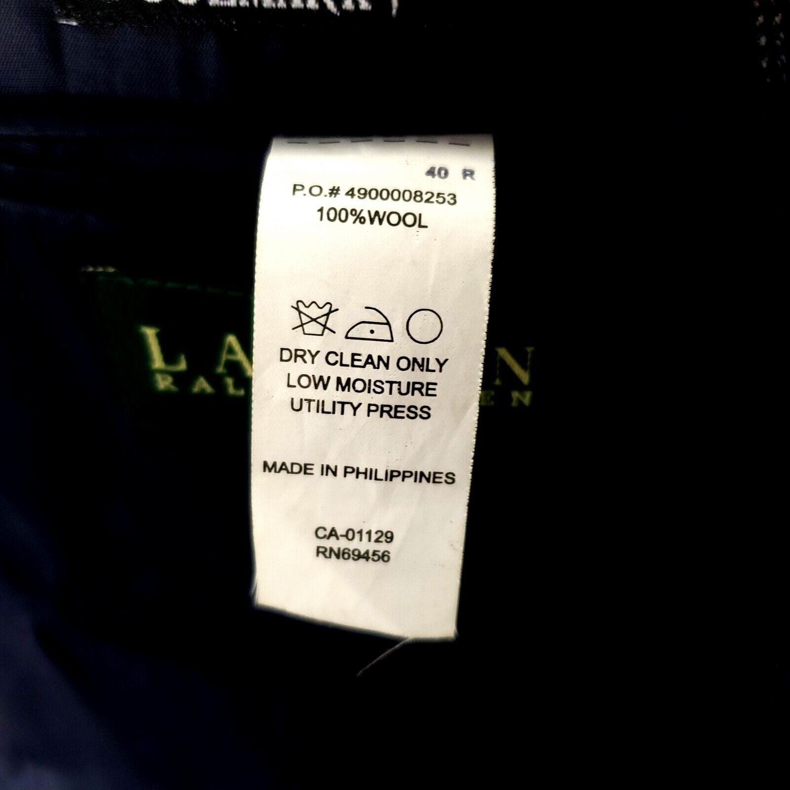 Lauren Ralph Lauren Lauren Ralph Lauren Wool 2 Button Sport Coat 40R Blue Check Size 40R - 8 Thumbnail