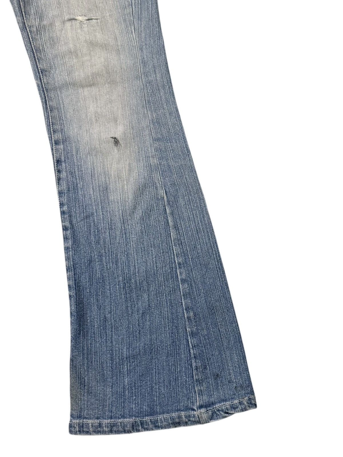 If Six Was Nine Vintage Blancafe Bootcut Distressed Denim Pants Size 28" / US 6 / IT 42 - 2 Thumbnail