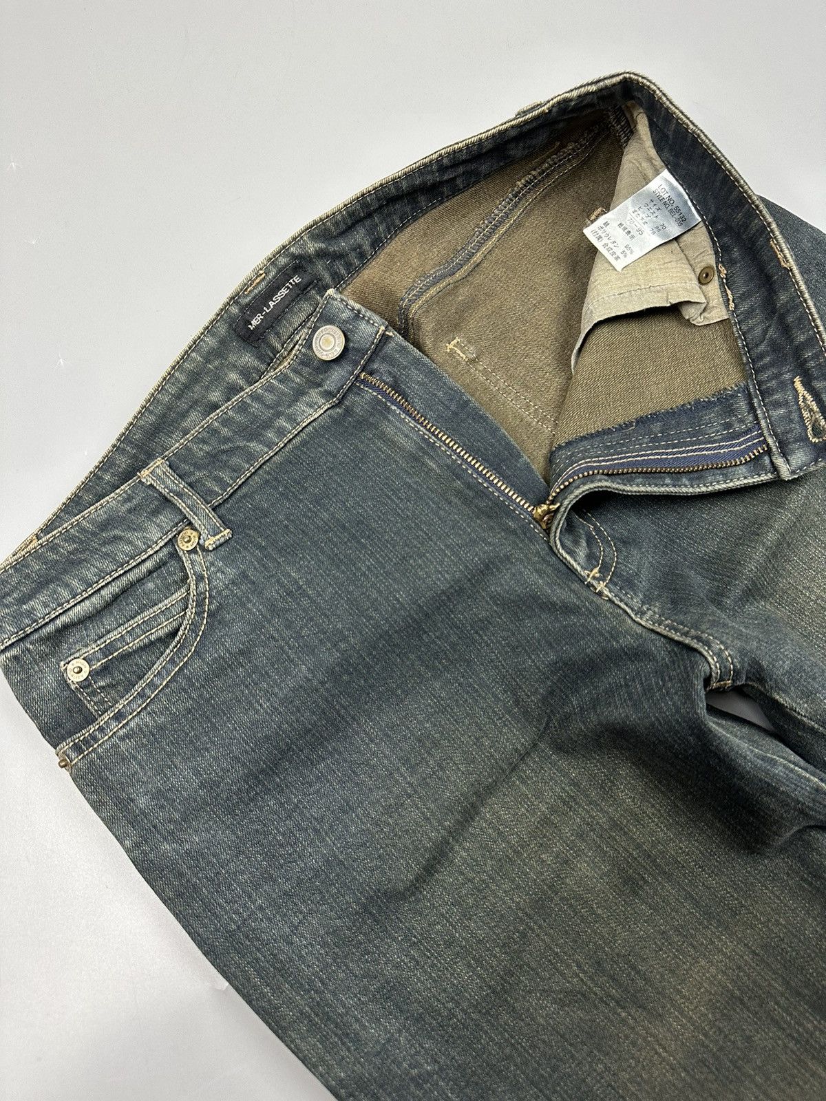 If Six Was Nine Vintage Mer-Lassette Cowboy Flared Denim Size US 31 - 10 Thumbnail