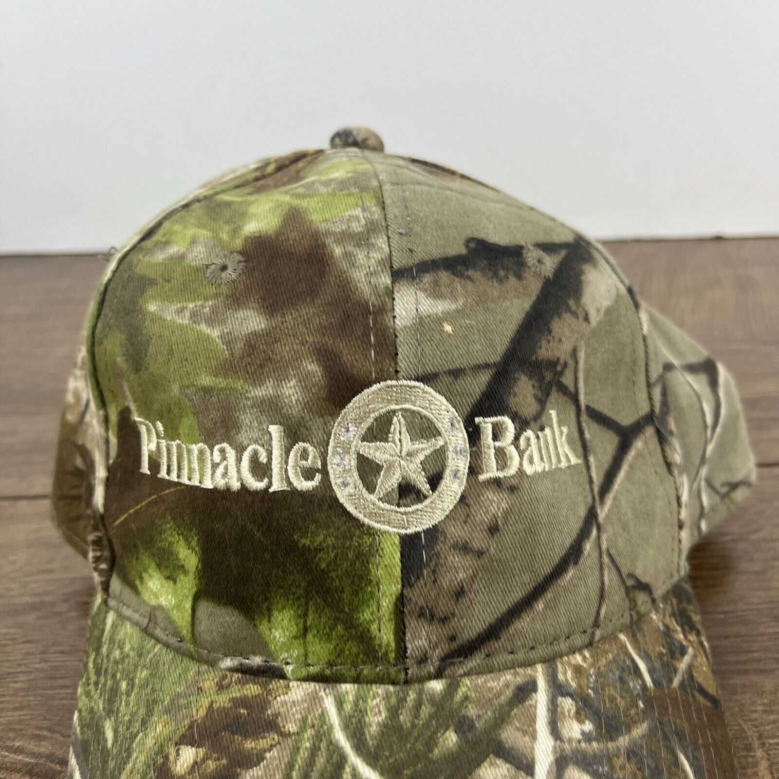 Other Pinnacle Bank Hat Adjustable Hat Camo Adjustable Hat Green A Size ONE SIZE - 7 Thumbnail