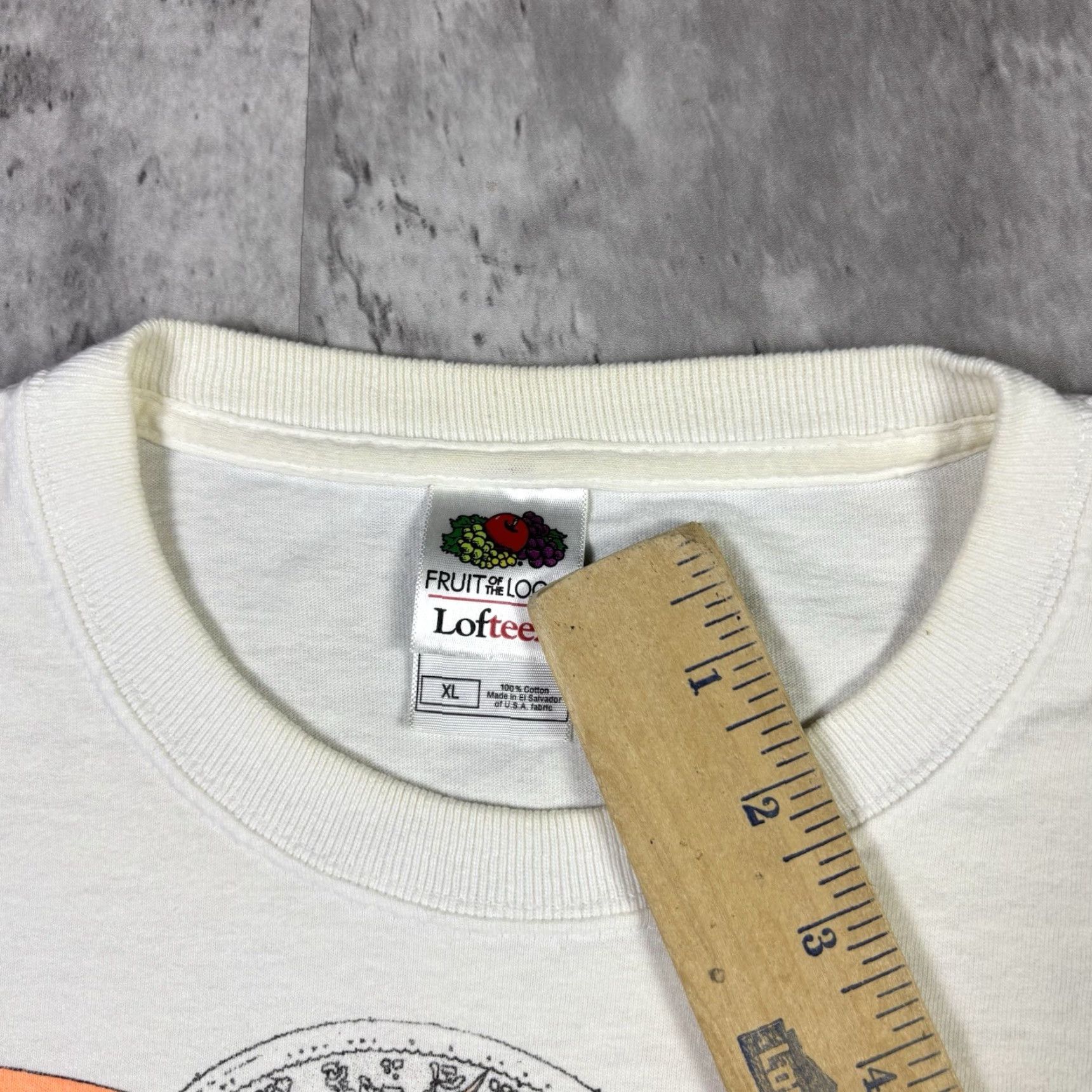Fruit Of The Loom VINTAGE Hot Rod Car Promo T Shirt White Double Sided Adult XL 2000s Size US XL / EU 56 / 4 - 3 Thumbnail