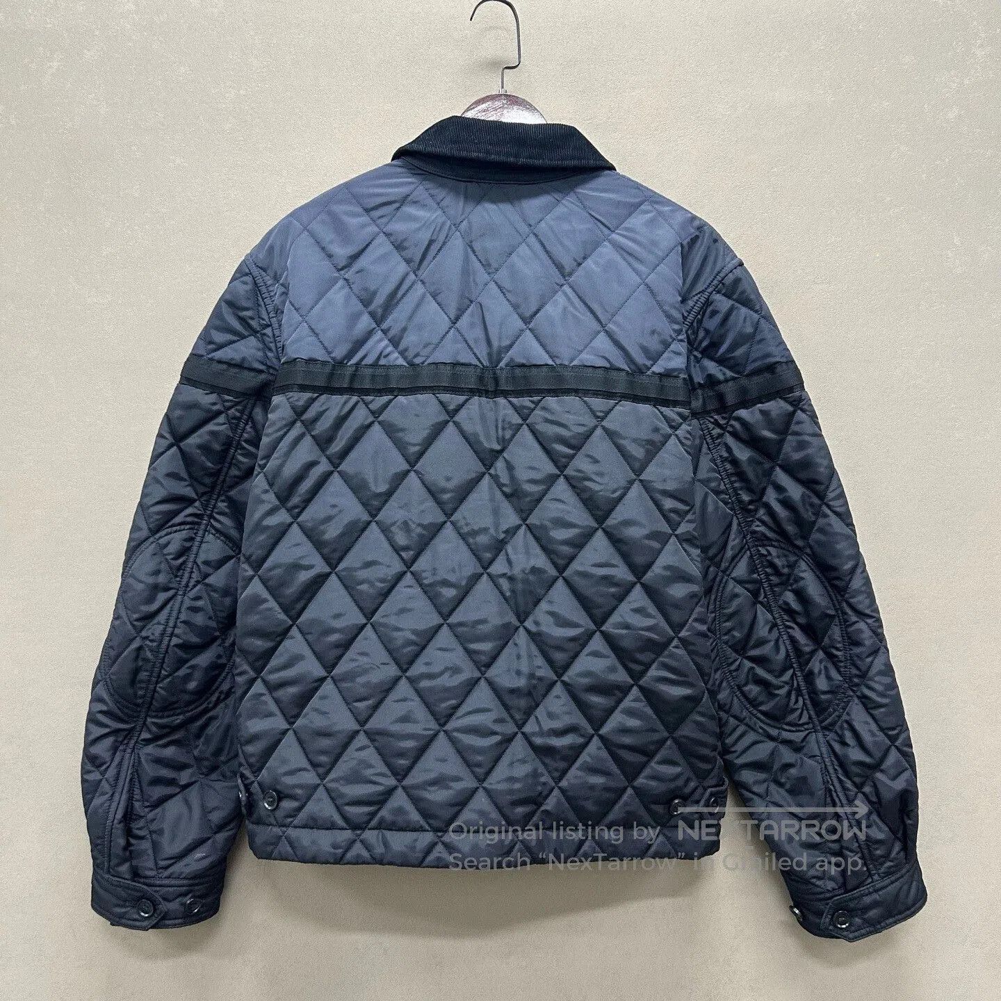 Burberry Burberry Blue Diamond-Quilted Zip Jacket. Size US L / EU 52-54 / 3 - 2 Thumbnail