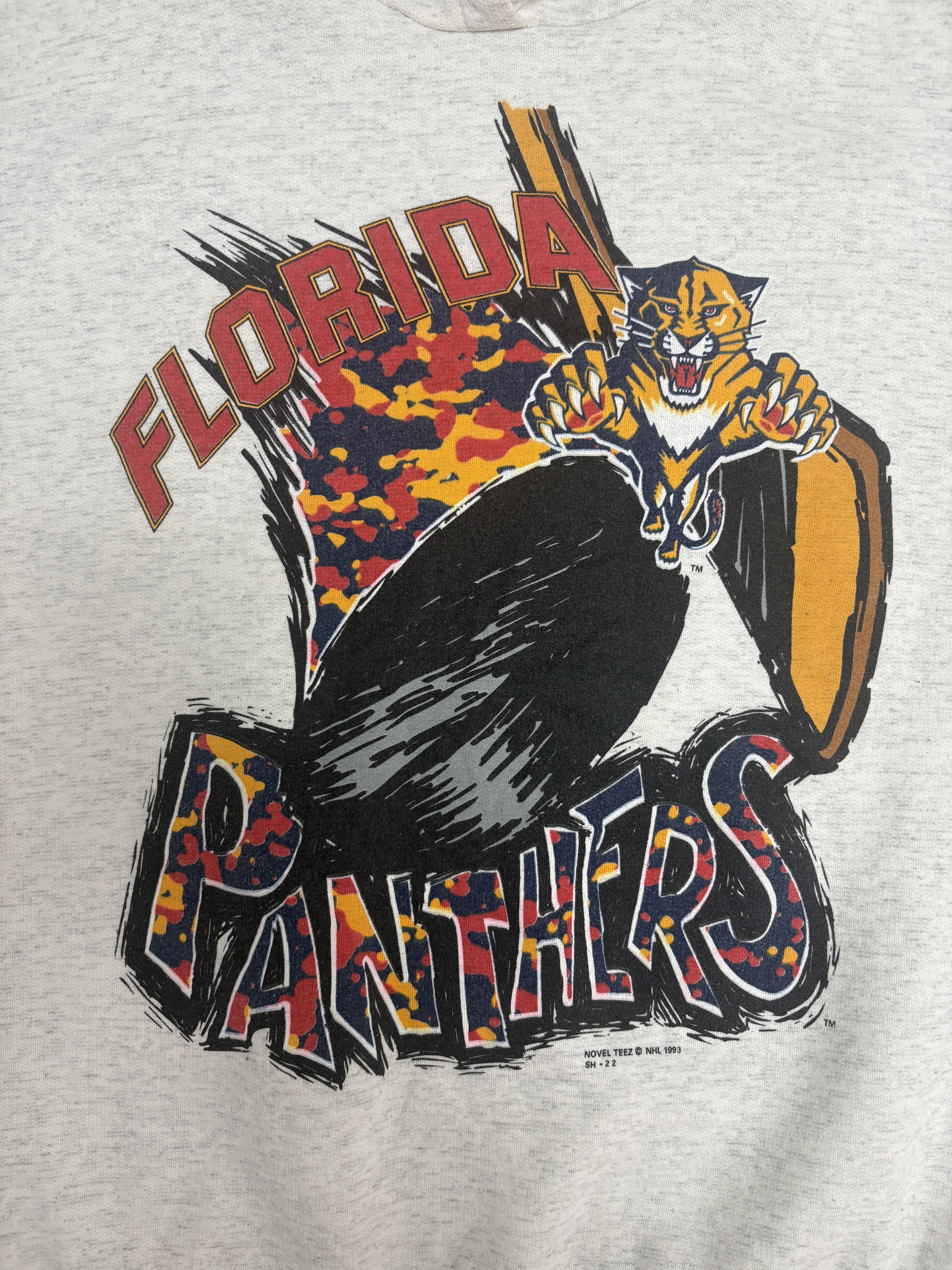 Vintage Florida Panthers Vintage Grey Hoodie Sweater Size US L / EU 52-54 / 3 - 2 Thumbnail