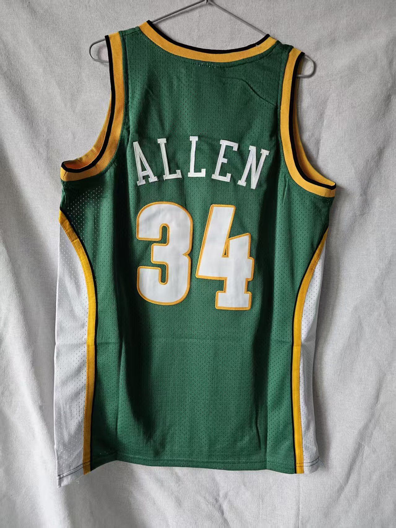 NBA Seattle Supersonics 34 Ray Allen Jersey Stitched Green Size US M / EU 48-50 / 2 - 2 Thumbnail