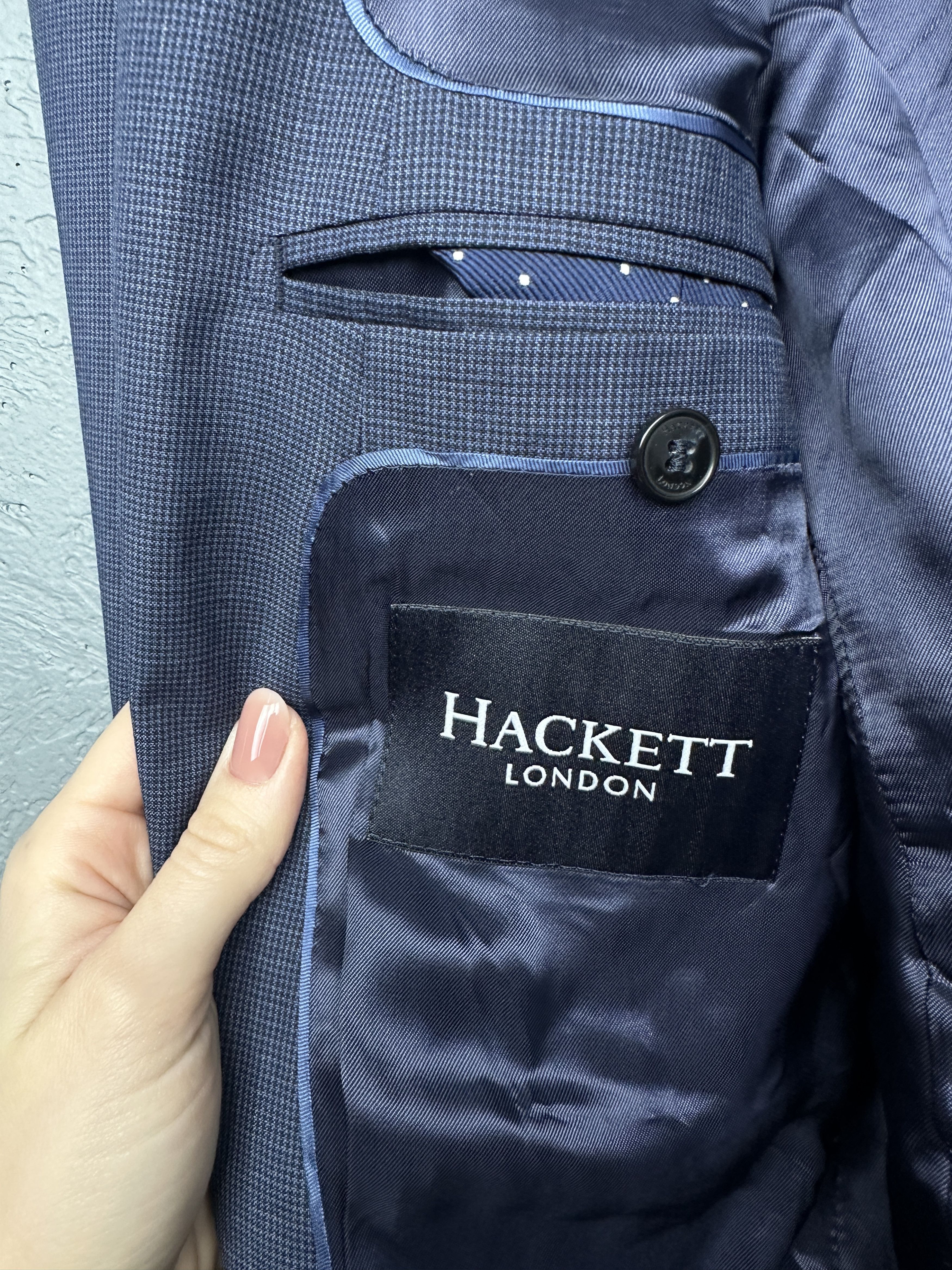 Hackett Hackett London Mens Wool Blazer Jacket Size 40R - 4 Thumbnail