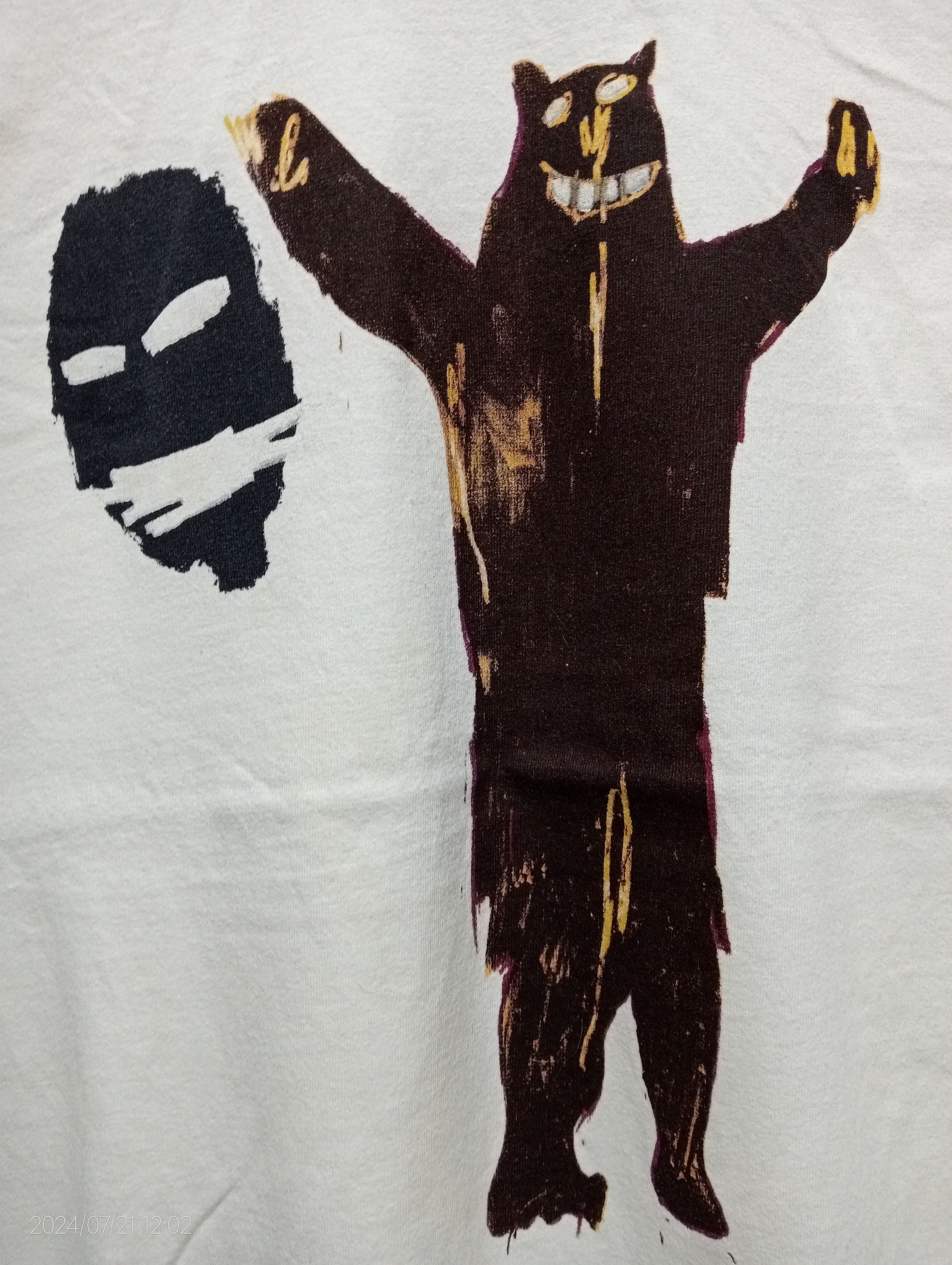 Jean-Michel Basquiat Vintage Jean-Michel Basquiat Dancing Bear Ringer Tee Size US M / EU 48-50 / 2 - 3 Thumbnail