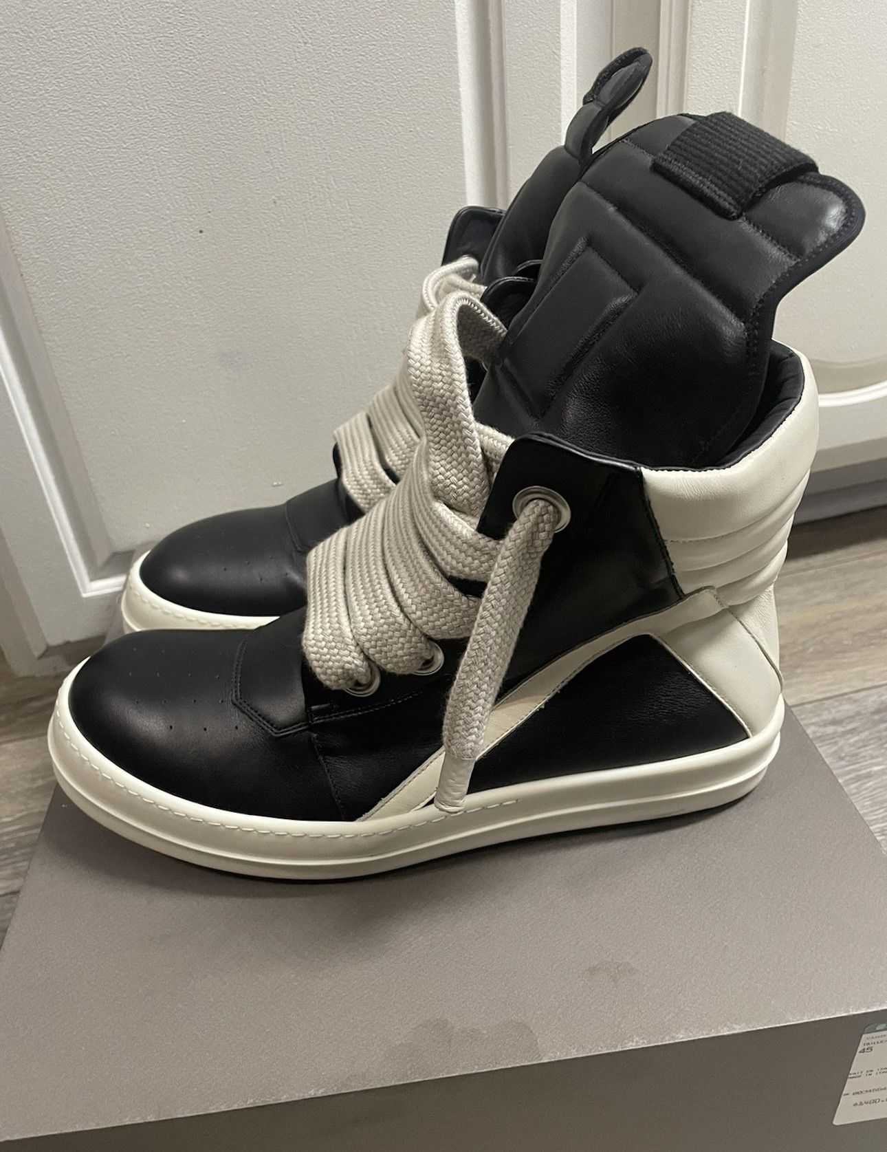 Rick Owens Rick Owens Geobasket Jumbo laces Size US 12 / EU 45 - 4 Thumbnail