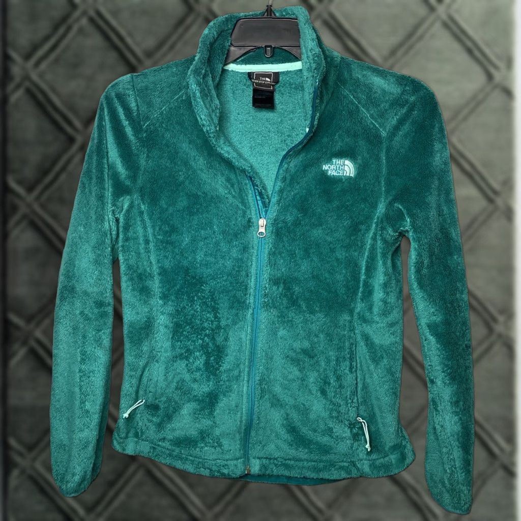 The North Face The North Face Osito Fuzzy Fleece Full Zip Jacket Womens Green S Size S / US 4 / IT 40 - 1 Thumbnail