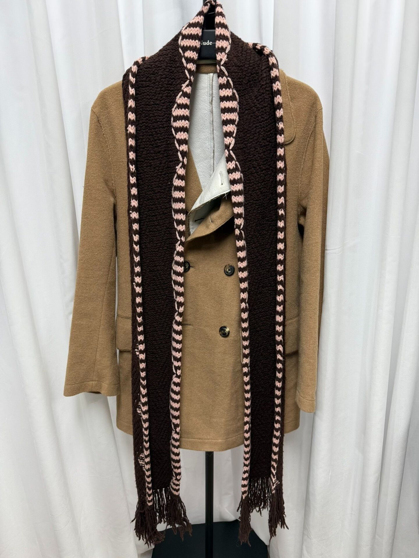 Dries Van Noten Dries van Noten Wool Fringe Patterned Scarf Size ONE SIZE - 1 Thumbnail