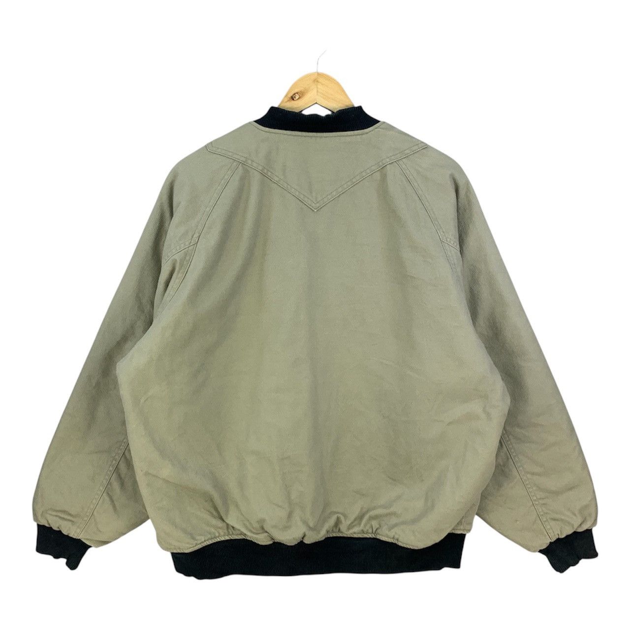 Japanese Brand Vintage 90s Japan Made Bomber Jacket Workwear Style Size US XL / EU 56 / 4 - 2 Thumbnail