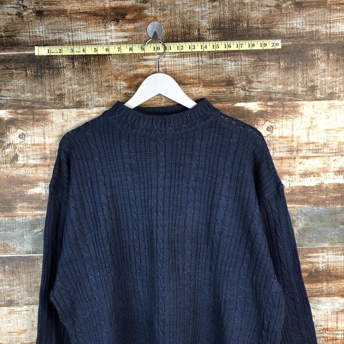 Homespun Knitwear × Japanese Brand Key Point Dark Blue Knitwear #A1827 Size L / US 10 / IT 46 - 2 Thumbnail