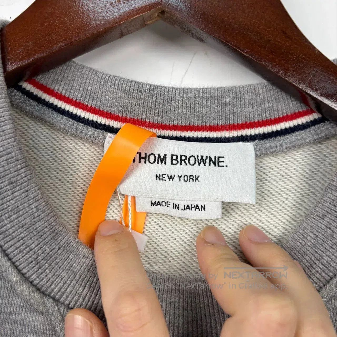 Thom Browne Thom Browne Gray Striped Sweatshirt. Size US S / EU 44-46 / 1 - 3 Thumbnail