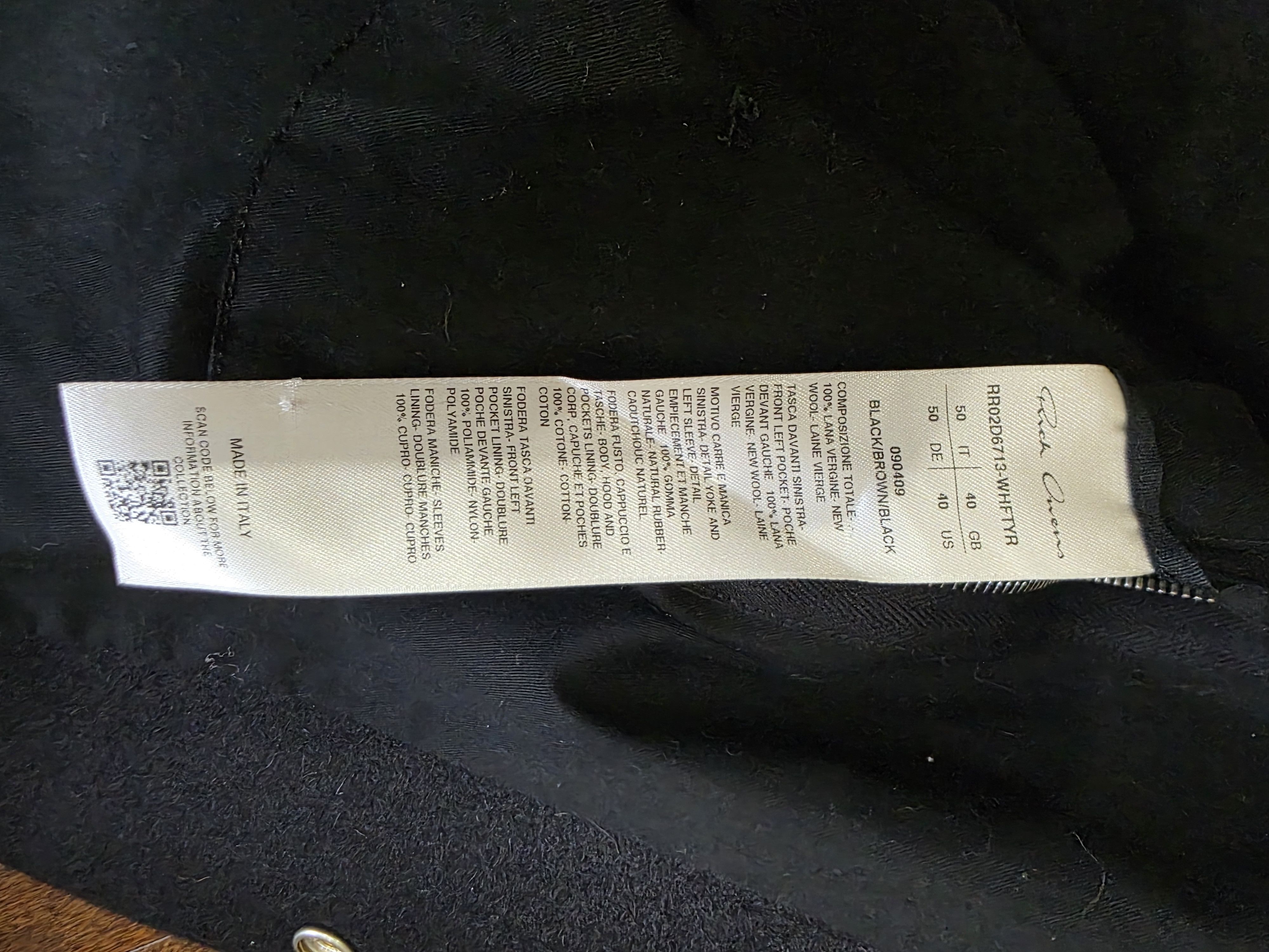 Rick Owens Giacca Wool Tour Hoodie Size US M / EU 48-50 / 2 - 2 Thumbnail