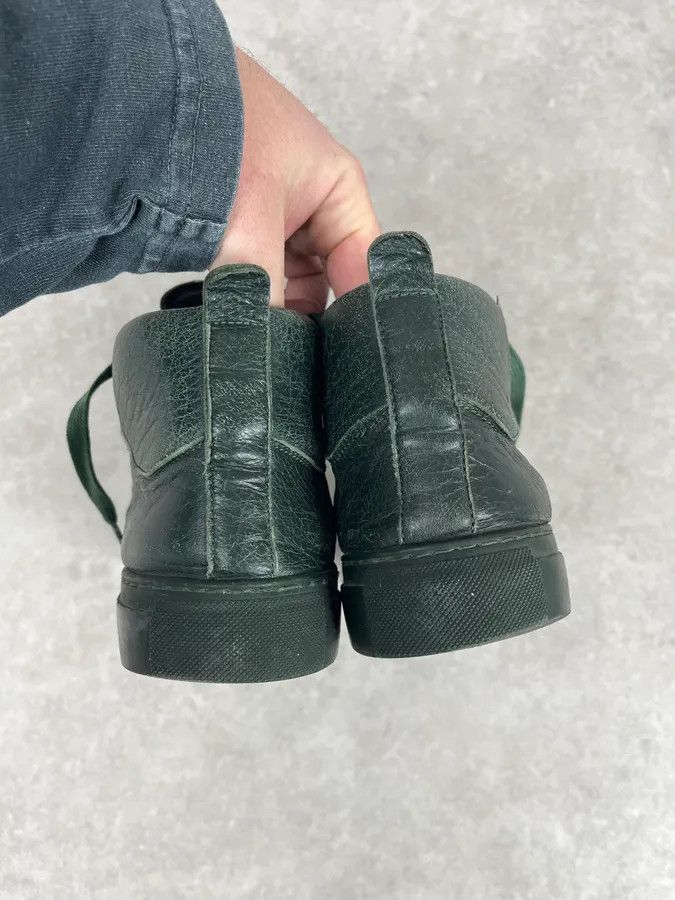 Balenciaga Balenciaga Arena Green High Leather Sneakers Size US 7.5 / EU 40-41 - 6 Thumbnail