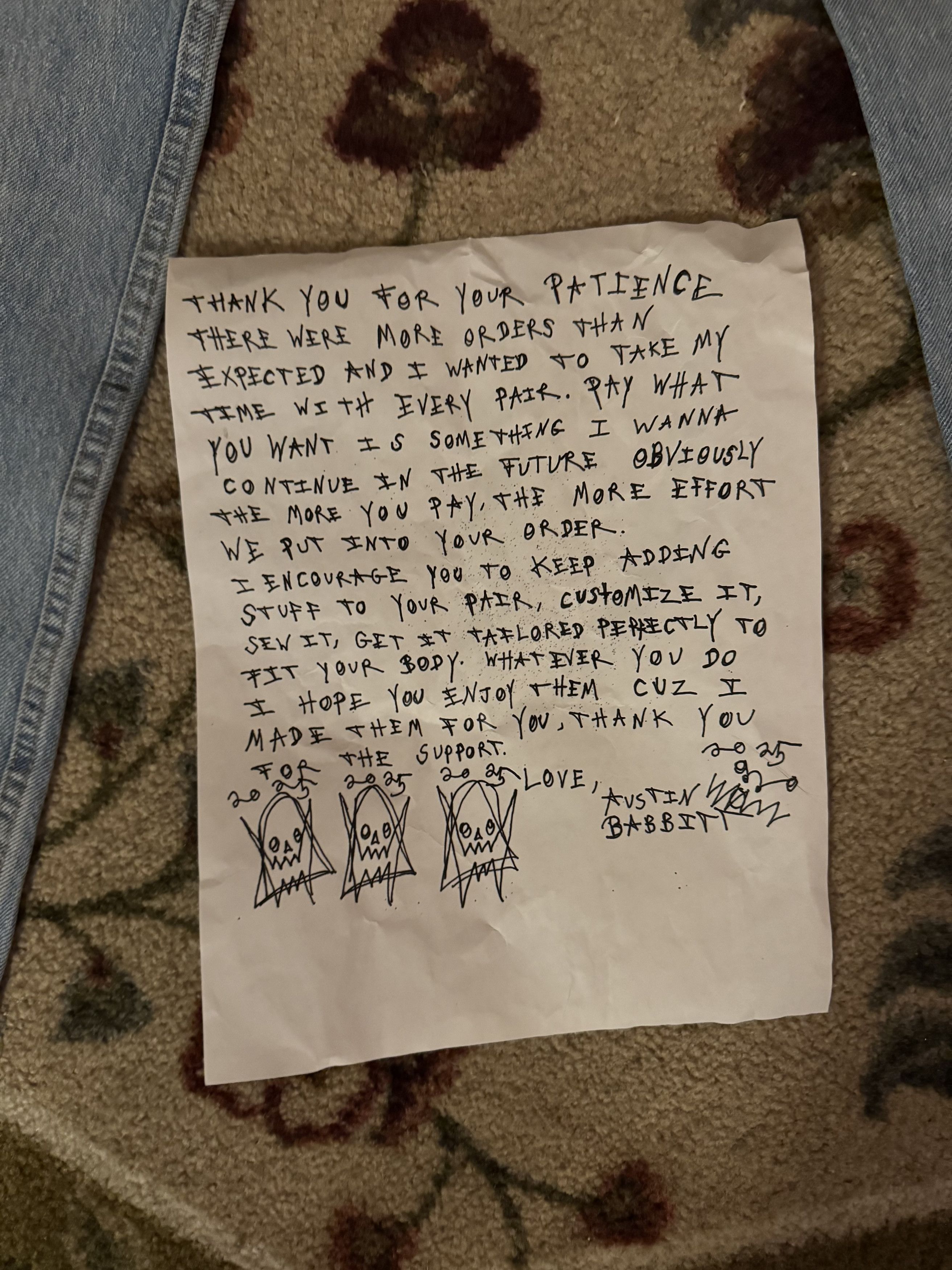 Asspizza ASSPIZZA Pay What You Want Denim ($50) Size US 34 / EU 50 - 4 Thumbnail
