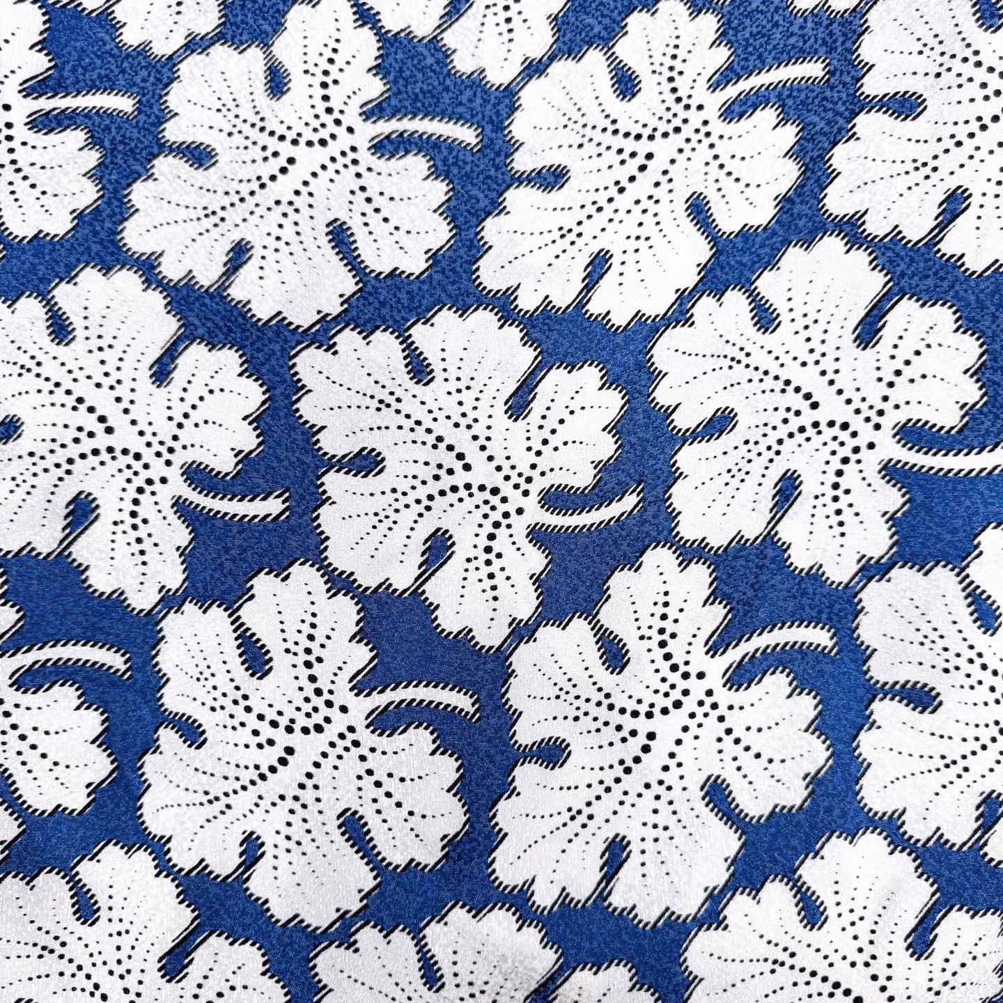 Fendi Fendi SS24 Blue White Floral Silk-Lace Ruffled Waist 42 Size M / US 6-8 / IT 42-44 - 4 Thumbnail