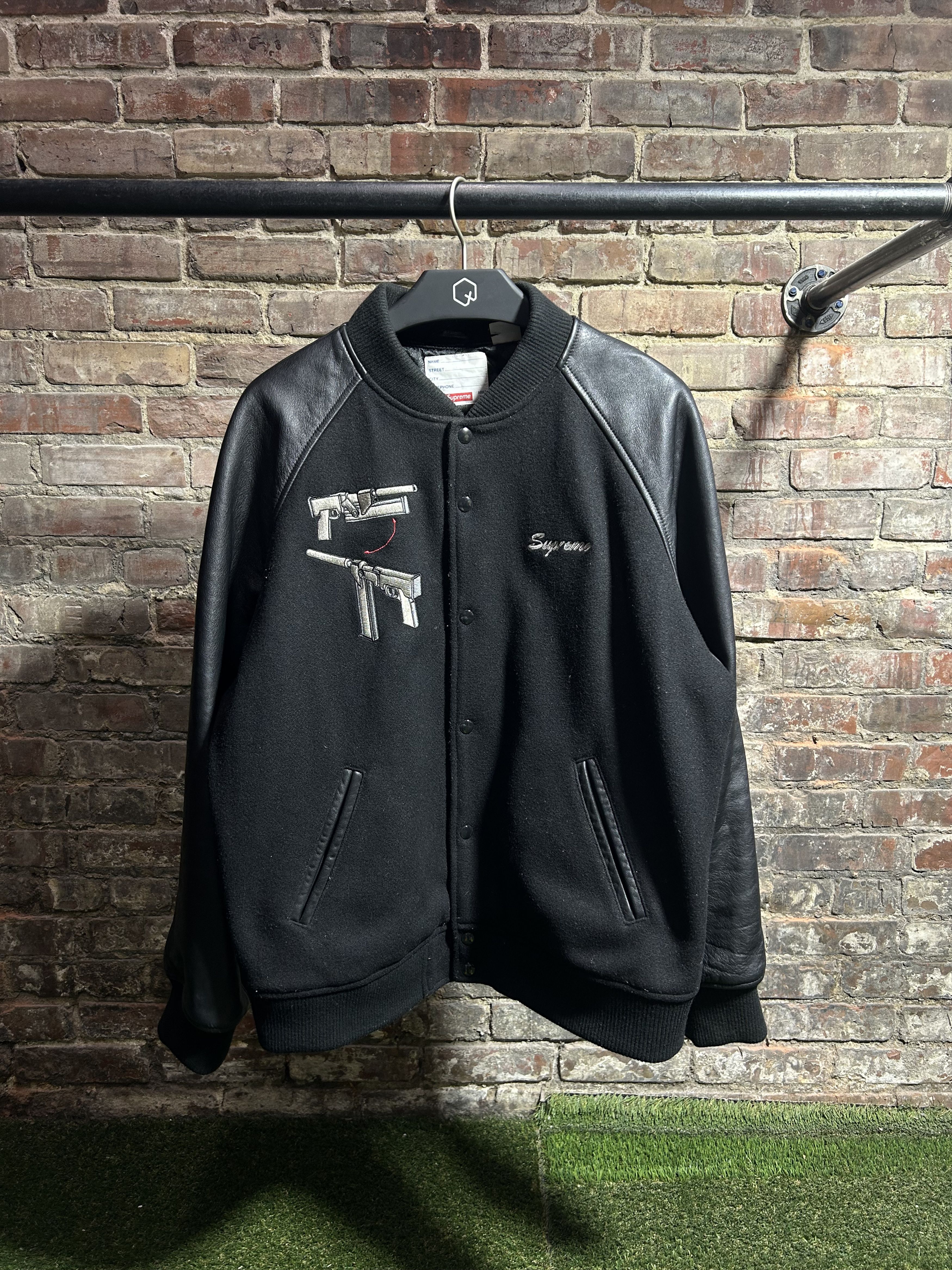 Supreme ボーンバーシティ ジャケット Supreme シュプリーム SUPREME Bone Varsity Jacket バー