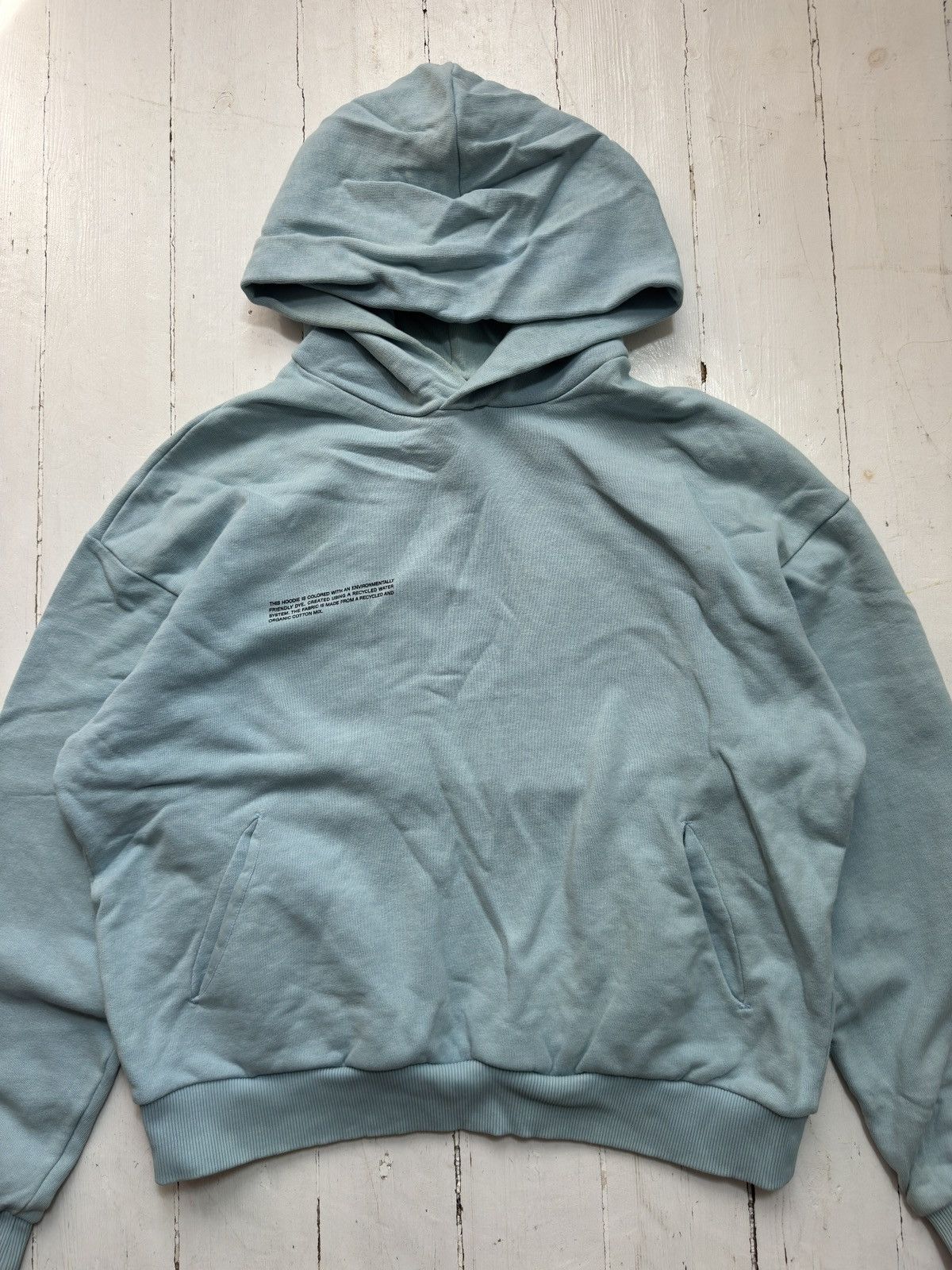 Pangaia VINTAGE PANGAIA 2000s BLUE BOXY HOODIE Size S / US 4 / IT 40 - 8 Thumbnail