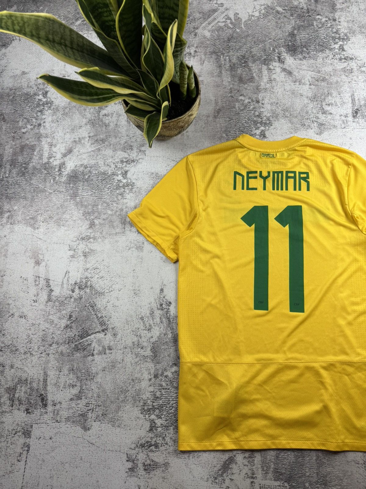 Nike Brasil 2011 2012 Brazil Neymar JR. National Soccer Football T Shirt Jersey Tee Size US S / EU 44-46 / 1 - 15 Thumbnail