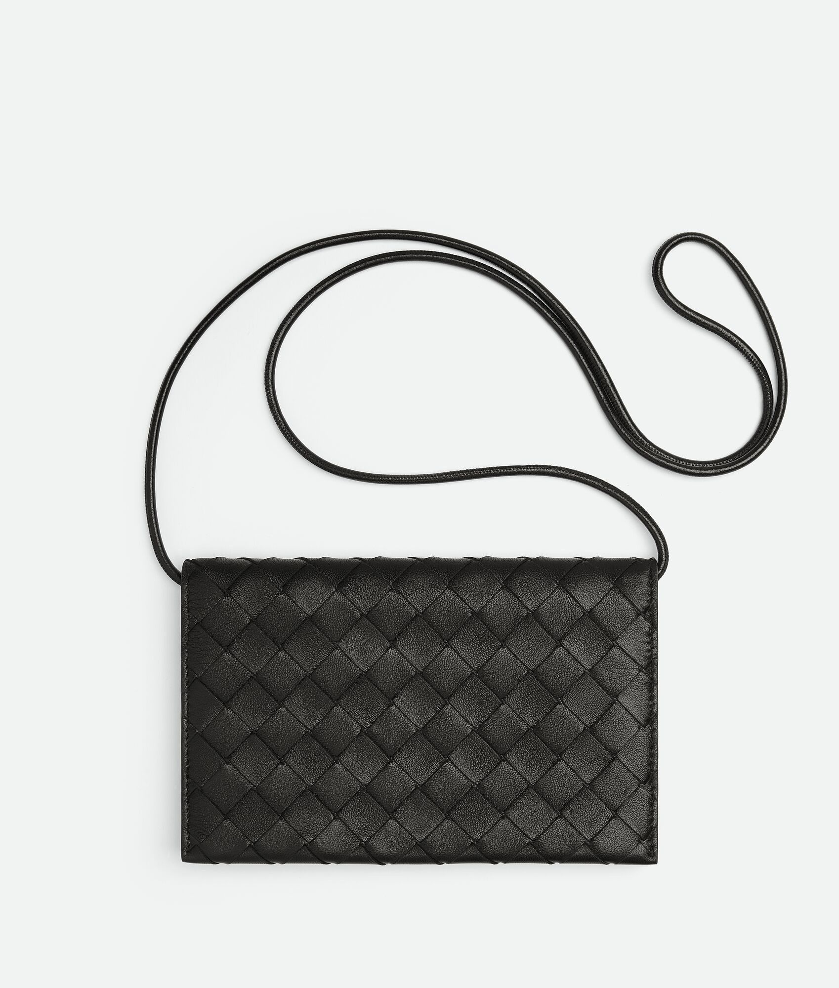 Bottega Veneta o1loc1c0824 Size: OS / Wallet On Strap in Black Size ONE SIZE - 1 Thumbnail