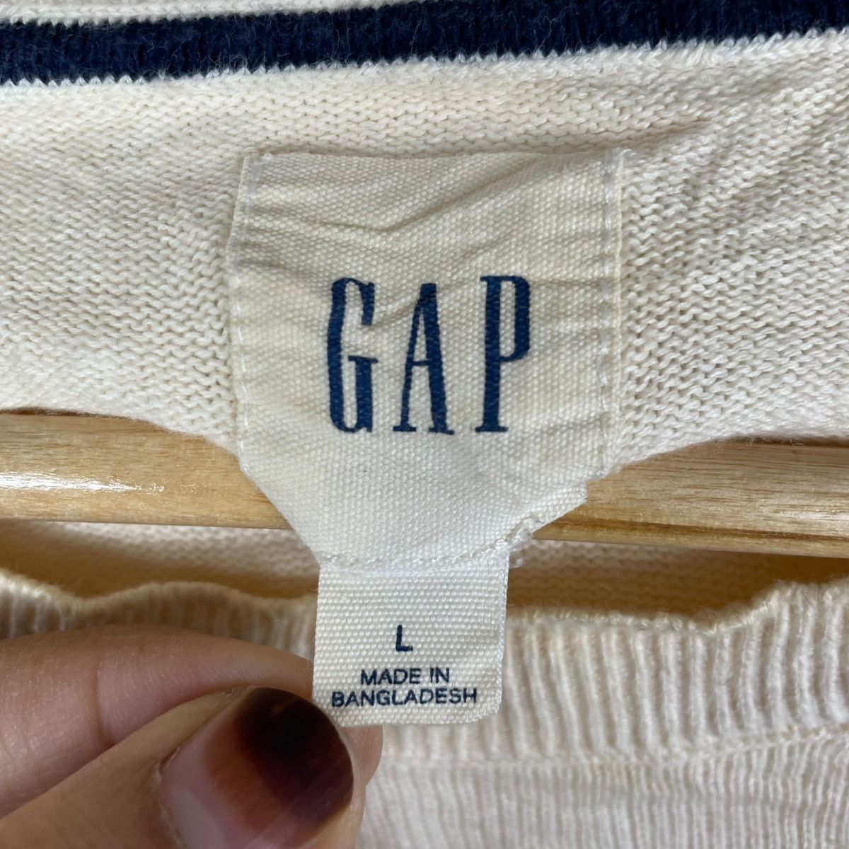 Gap Vintage GAP Stripe Knitwear Sweater Size US L / EU 52-54 / 3 - 4 Thumbnail