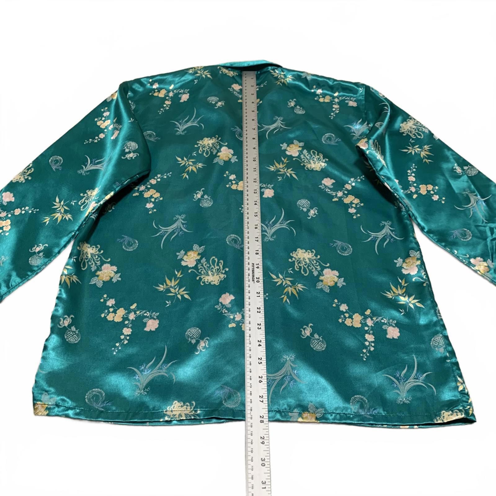 Isabel Marant Isabella Women's Satin Floral Pajama Top Size ONE SIZE - 7 Thumbnail