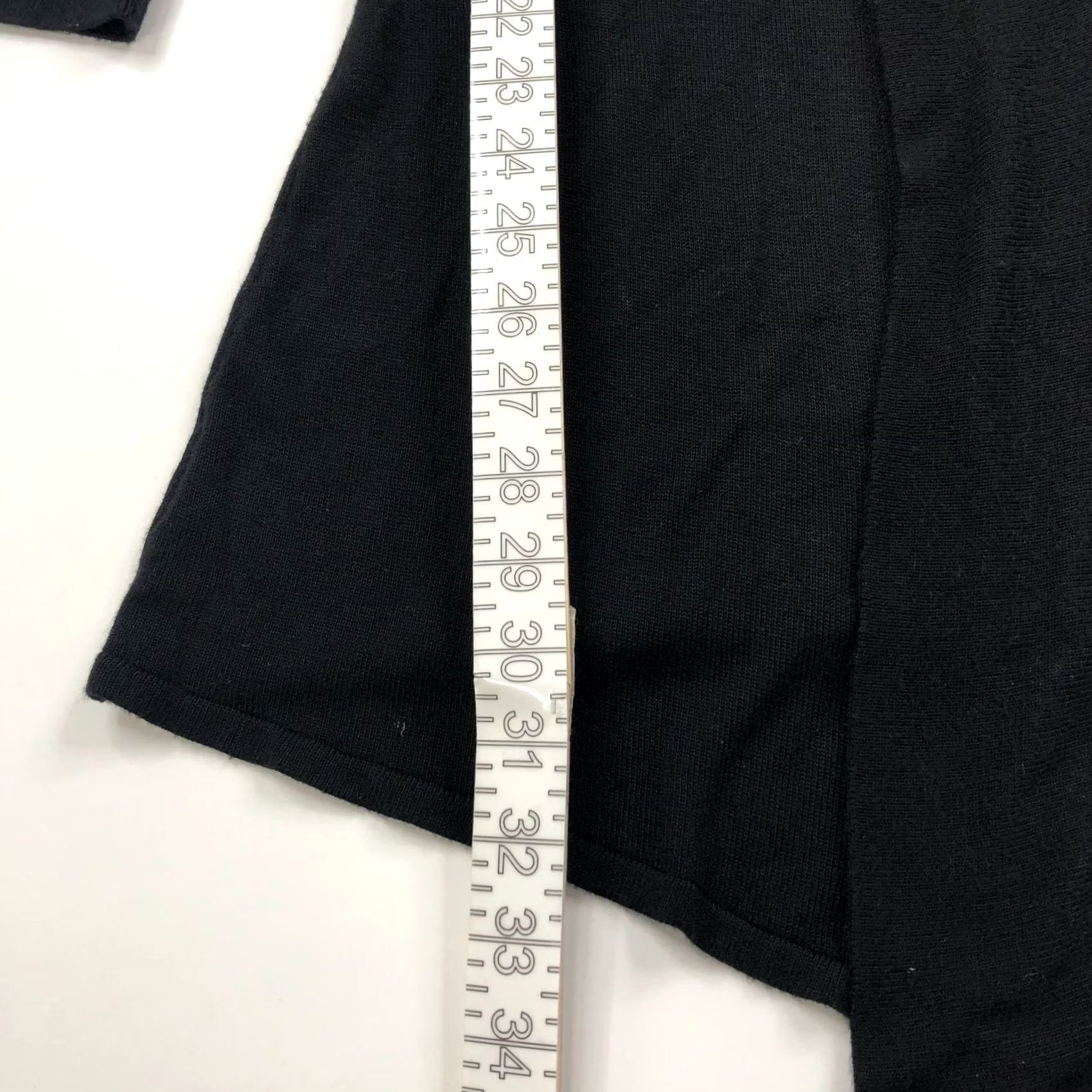 White House Black Market White House Black Market Cardigan Sweater Open Front Black Knit M Womens Long Sleeve V-Neck Size M / US 6-8 / IT 42-44 - 4 Thumbnail