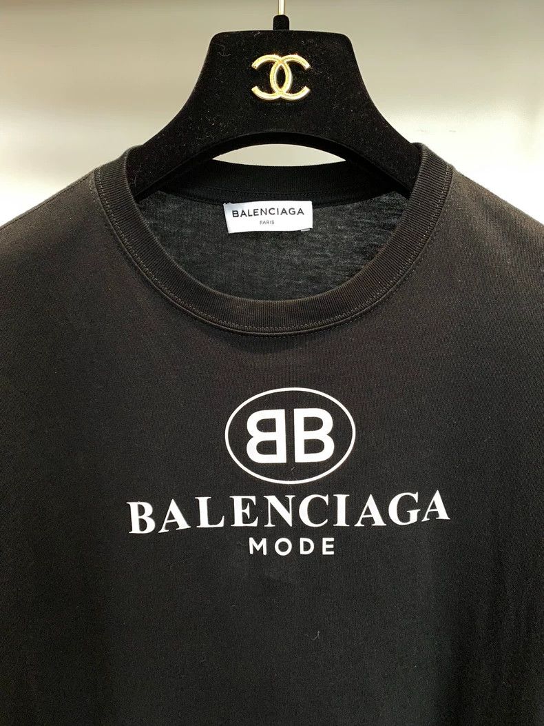 Balenciaga Balenciaga Double B slogan logo short sleeve T-shirt 2504-N Size US XS / EU 42 / 0 - 2 Thumbnail