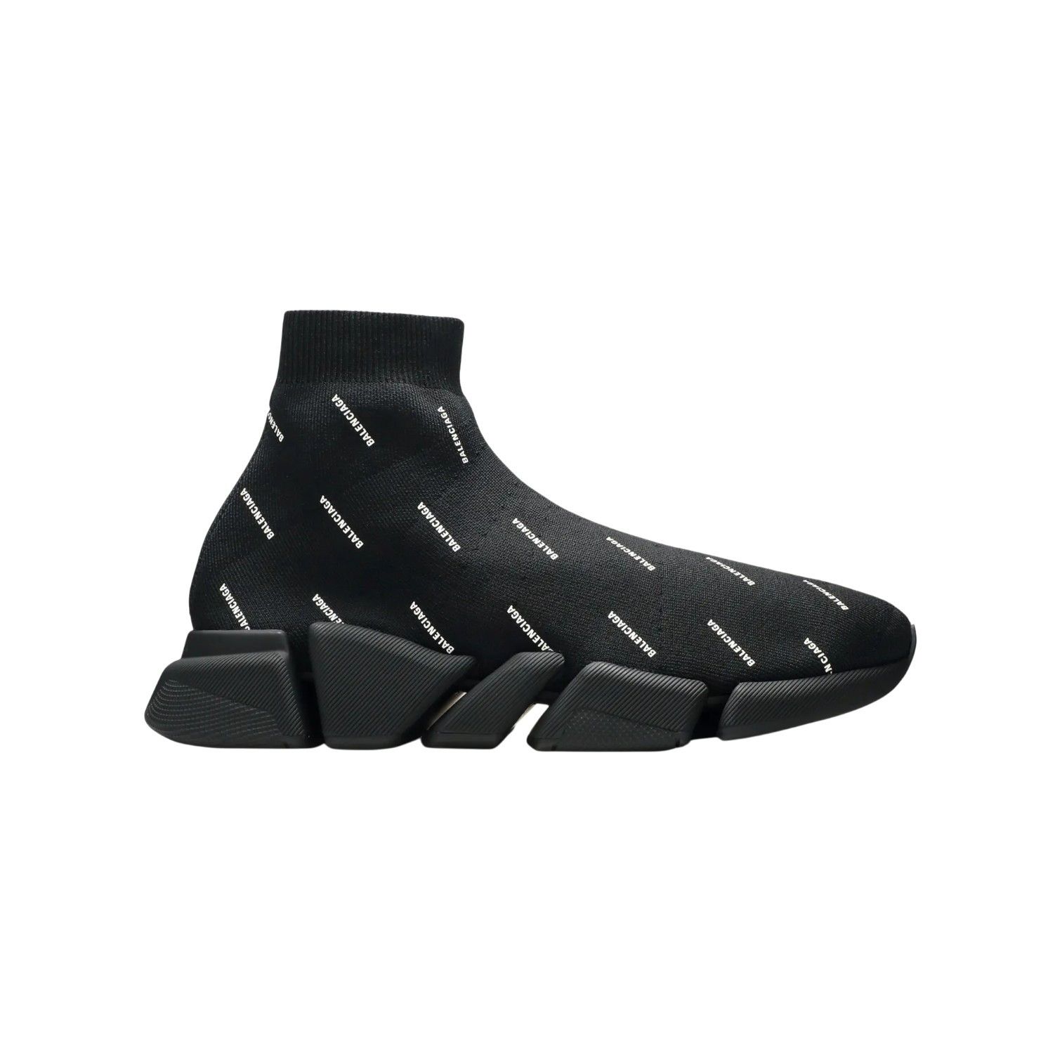 Balenciaga Balenciaga 'Speed 2.0 All Over' Black & White Sneakers Size US 14 / EU 47 - 1 Preview