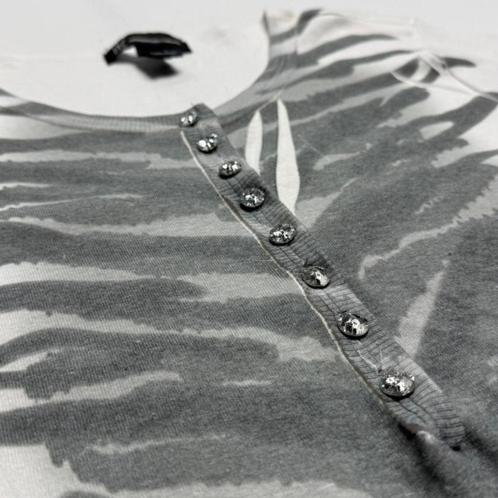 Other INC International Concepts white grey zebra print Size L Size L / US 10 / IT 46 - 3 Thumbnail