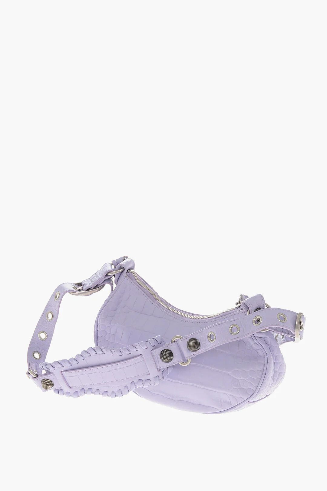 Balenciaga og1mm0326 Size: OS / Crocodile-Effect Leather Shoulder Bag Size ONE SIZE - 2 Thumbnail